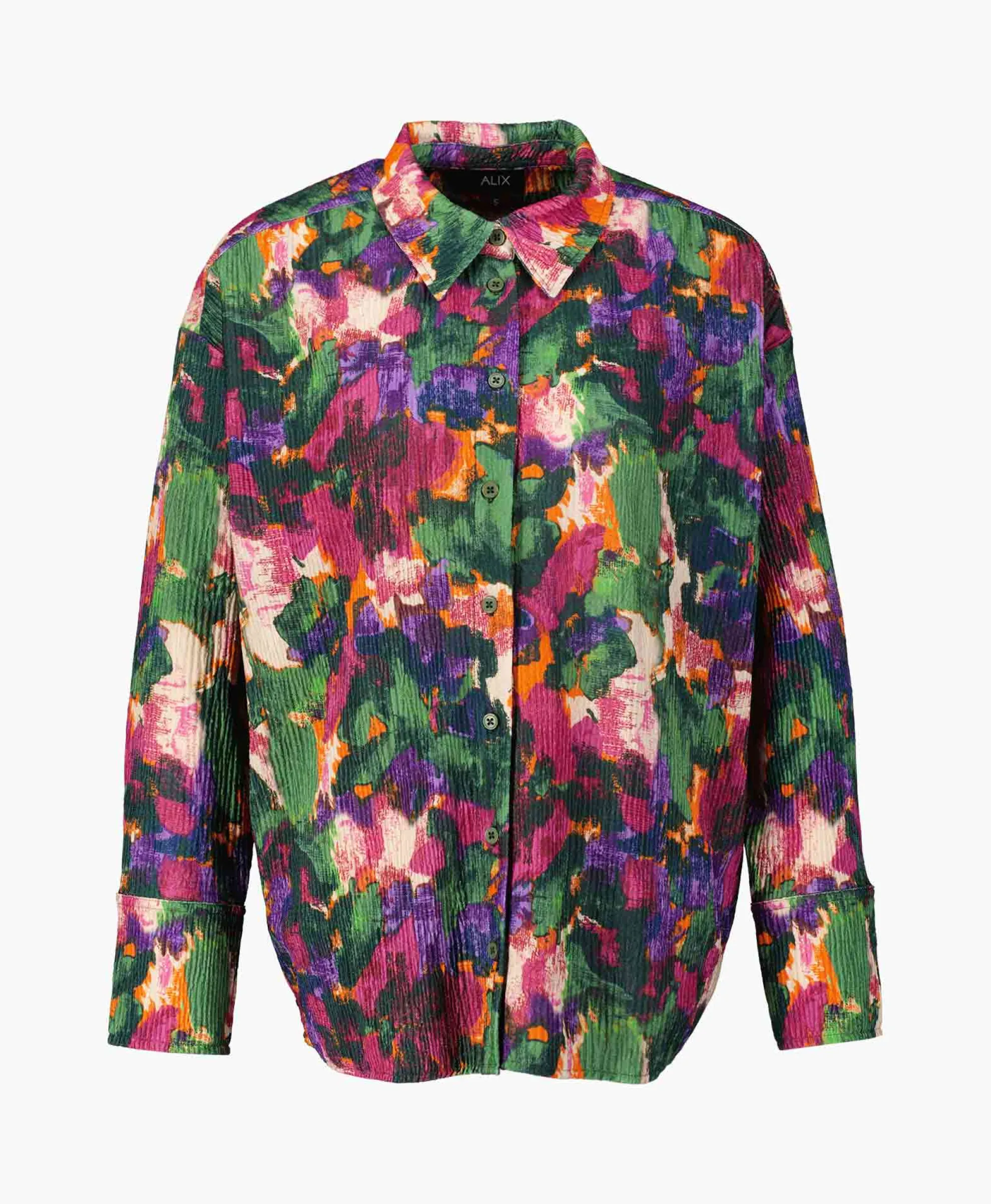 Alix The Label Blouse Woven Camouflage Flower Zwart