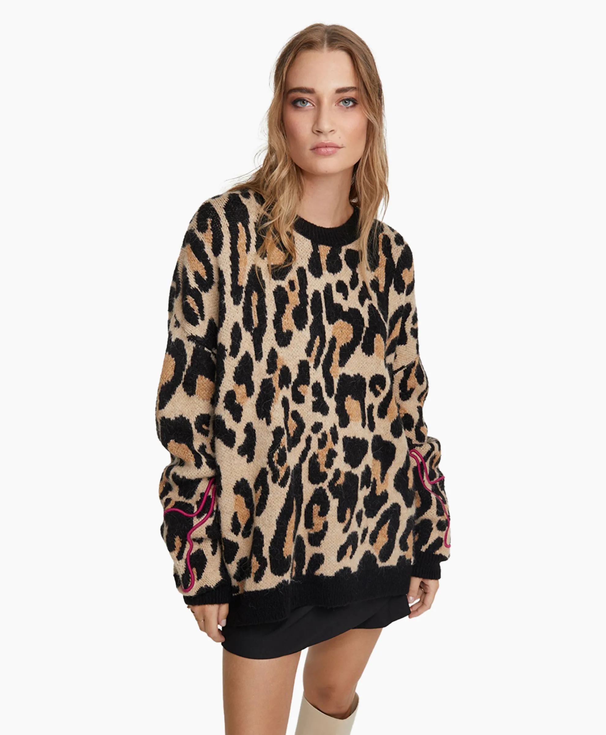 Alix The Label Pullover Knitted Jaguar Bruin