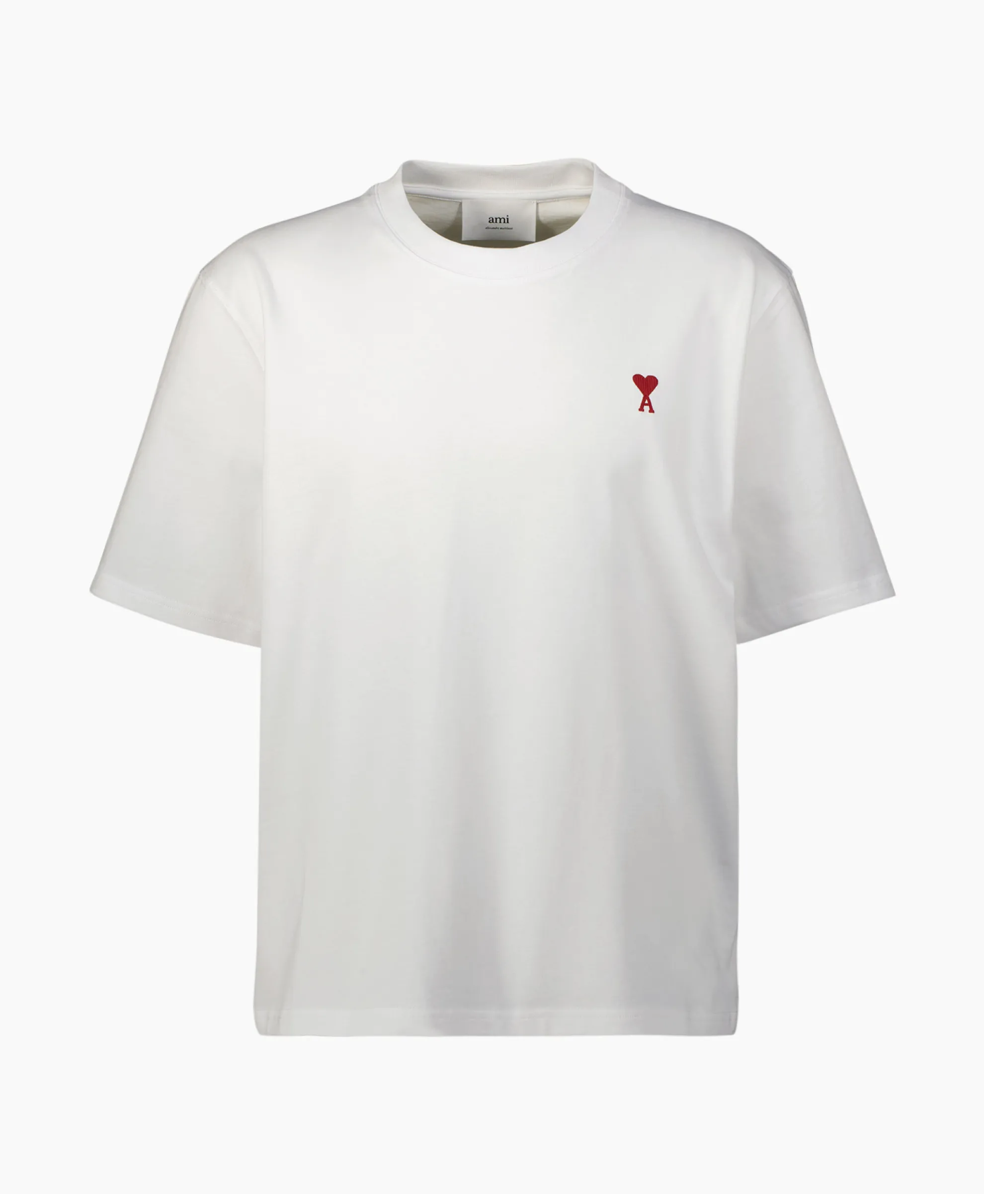 Ami Paris T-Shirt Korte Mouw Ami De Coeur Off White