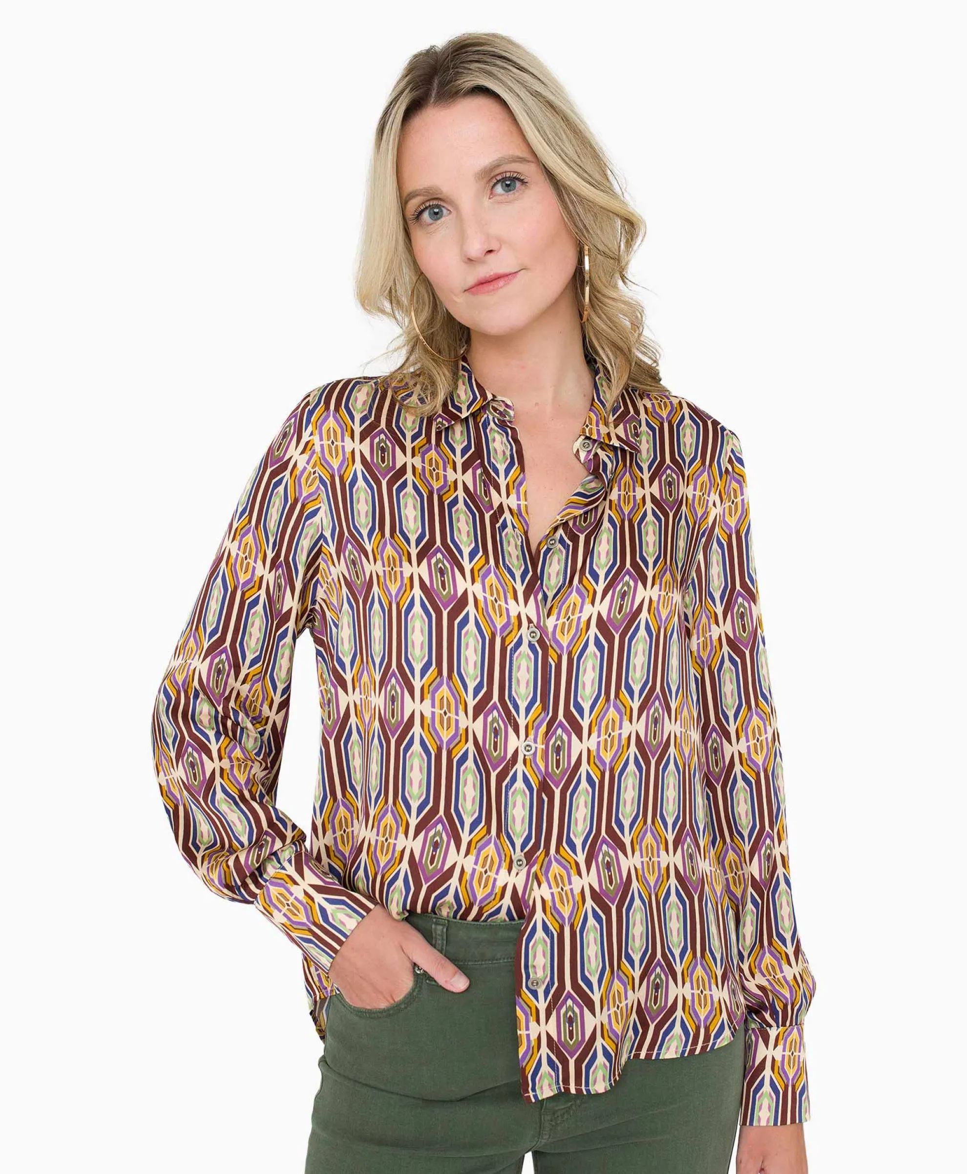 Anna Van Toor Blouse 32A05-03313 Beige