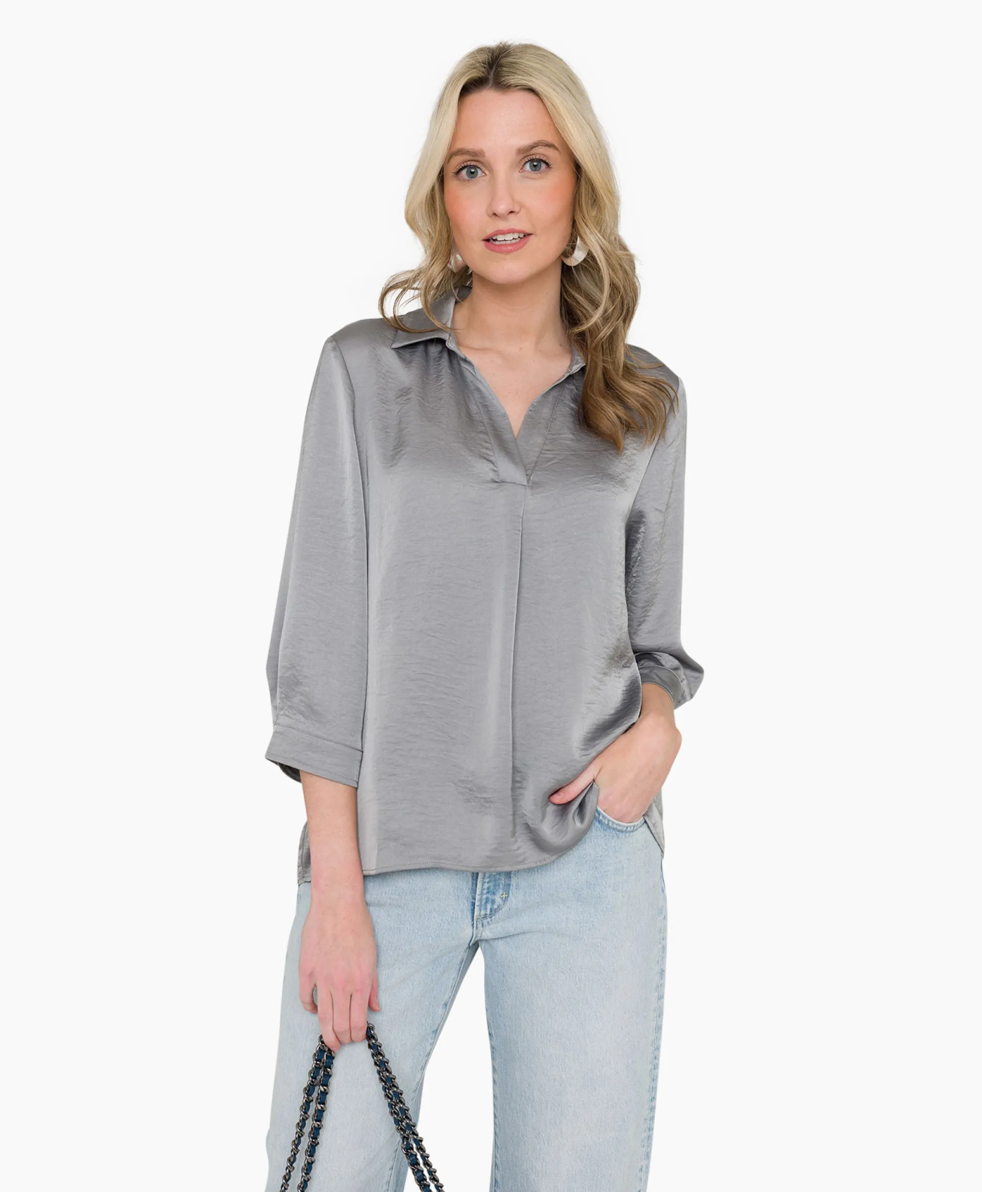 Anna Van Toor Blouse 32A05-03274 Zilver