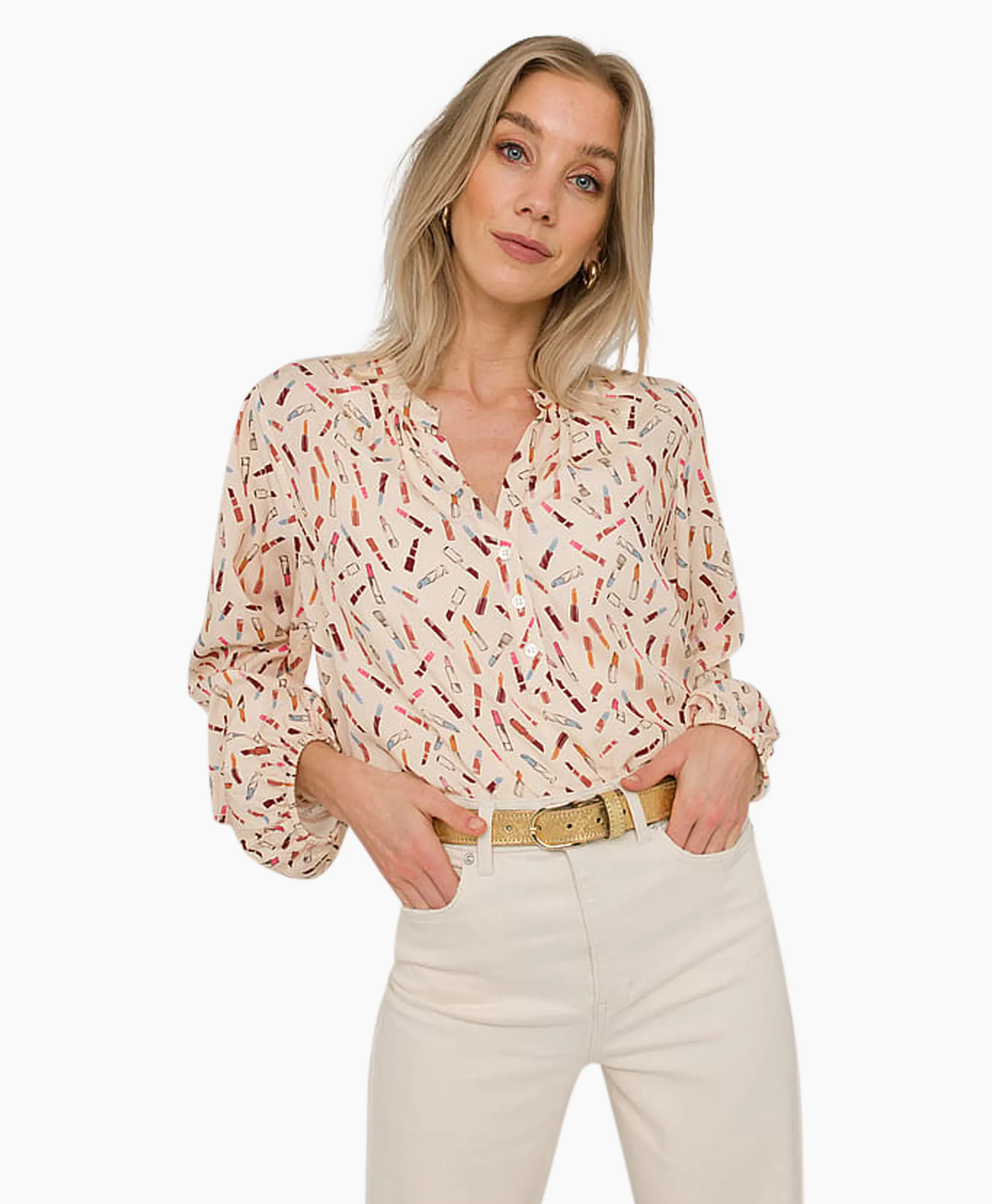 Anna Van Toor Blouse 74A05-03220A Rood
