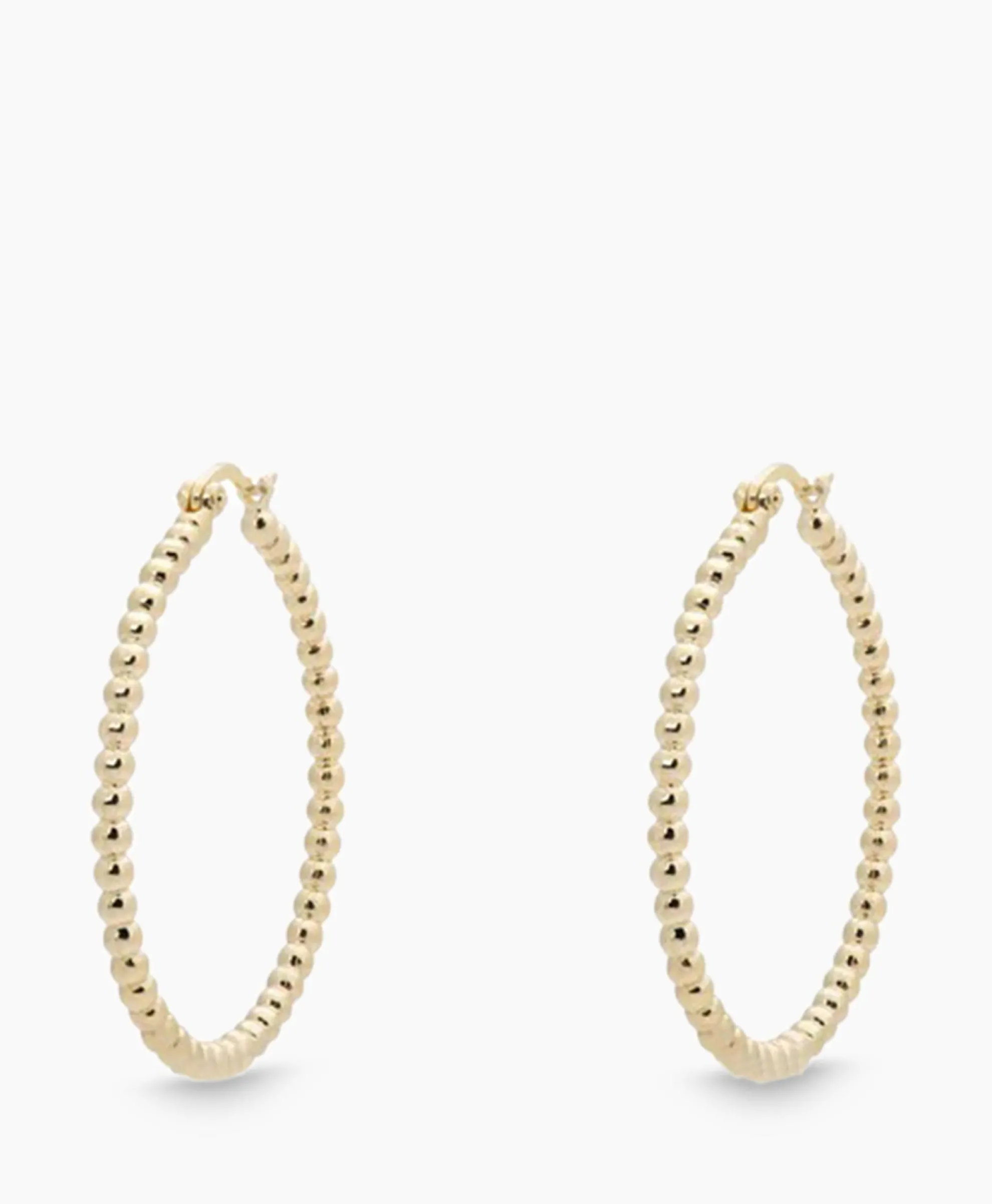 Anna+Nina Oorbellen Solstice Big Hoop Earrings Brass Goldpla Goud