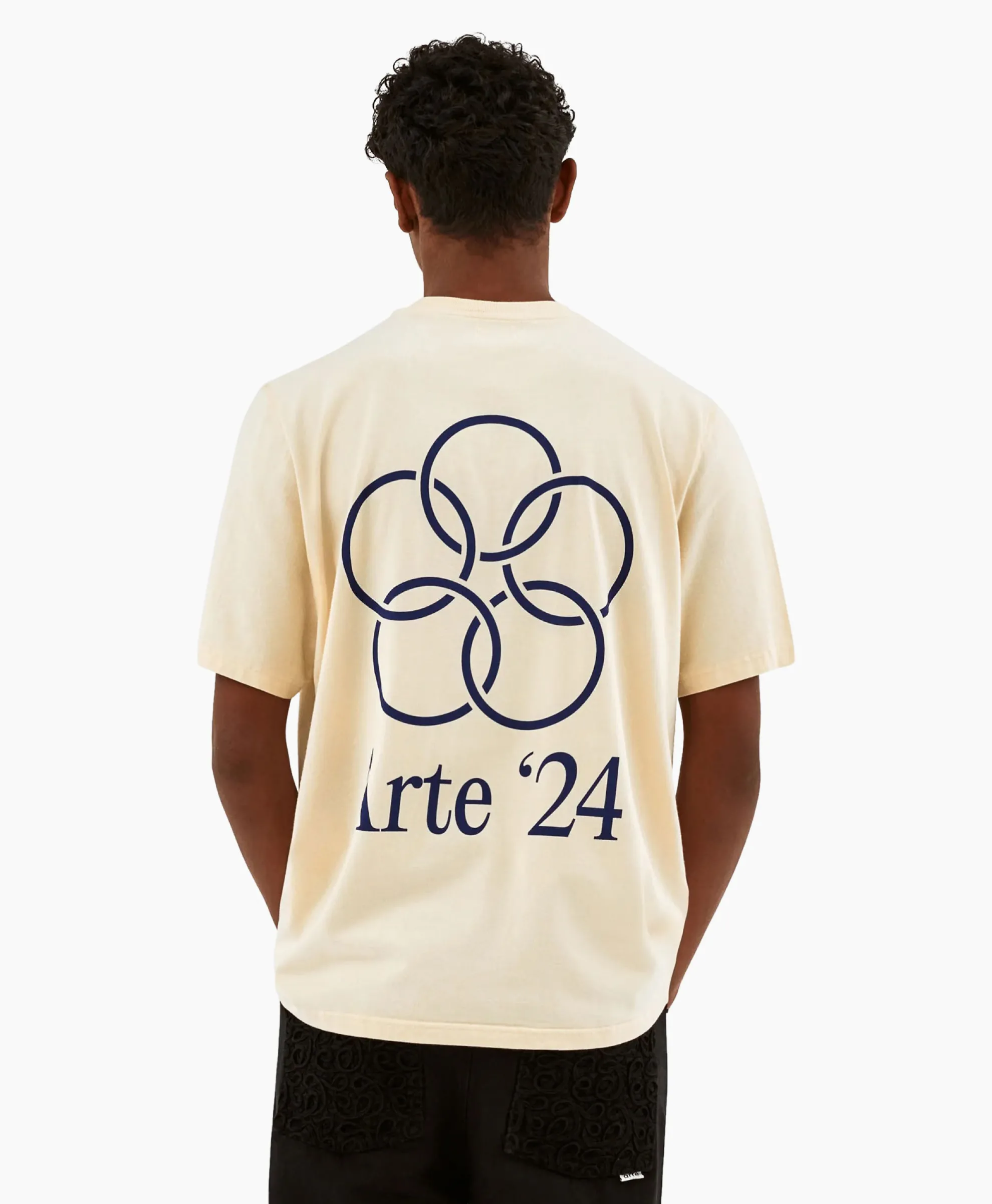 Arte Antwerp T-Shirt Korte Mouw Arte'24 Circles Back Off White