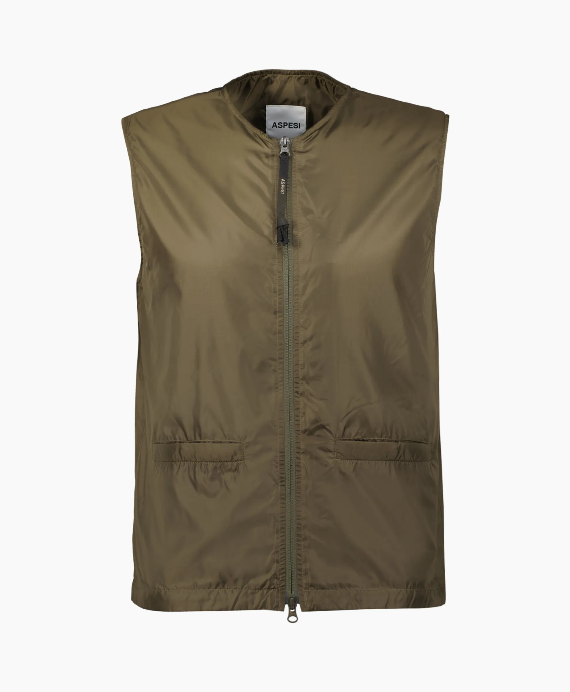 Aspesi Aspesi Bodywarmer Gilet Minimo Khaki