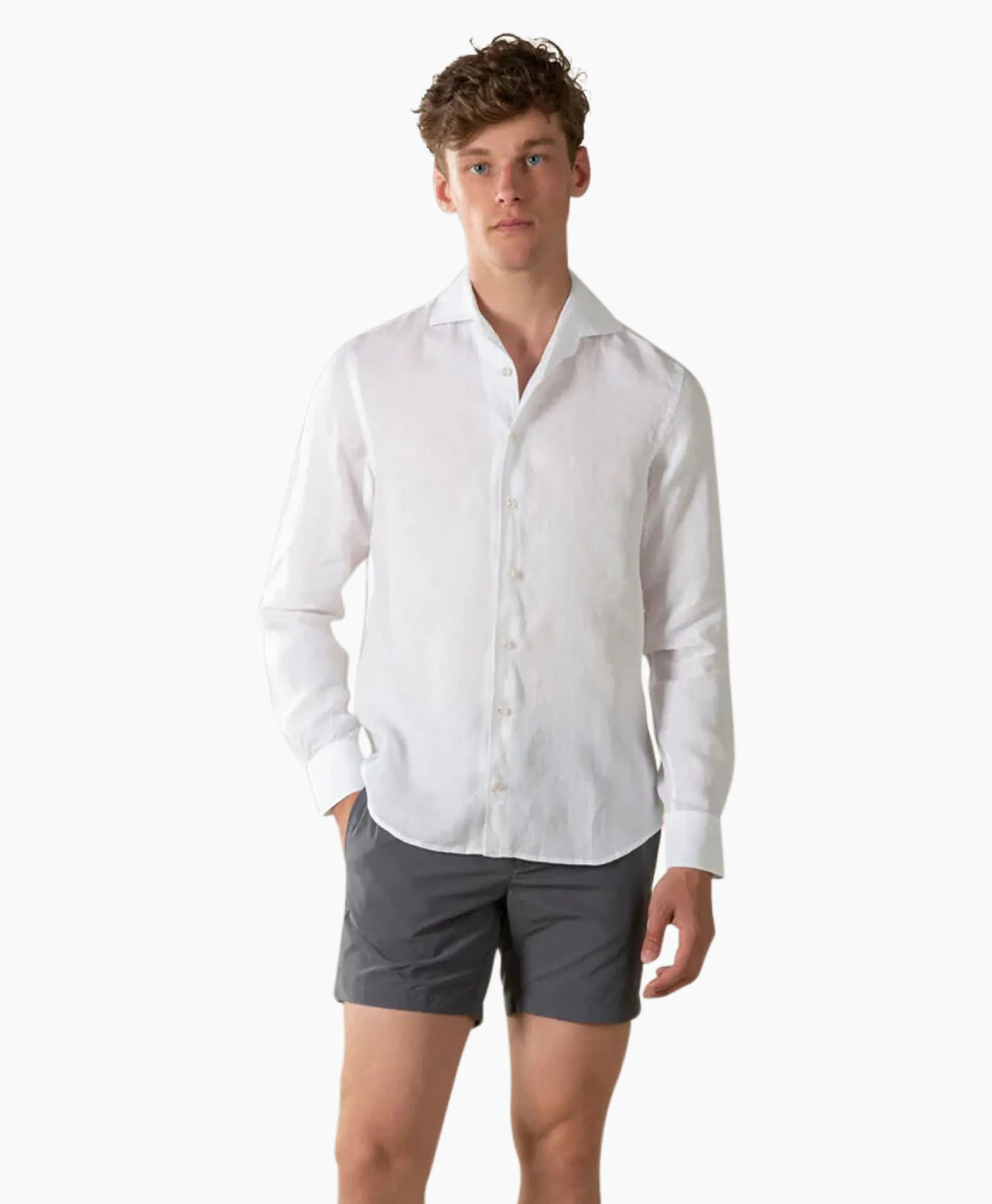 Aurelien Overhemd Seaside Shirt Wit