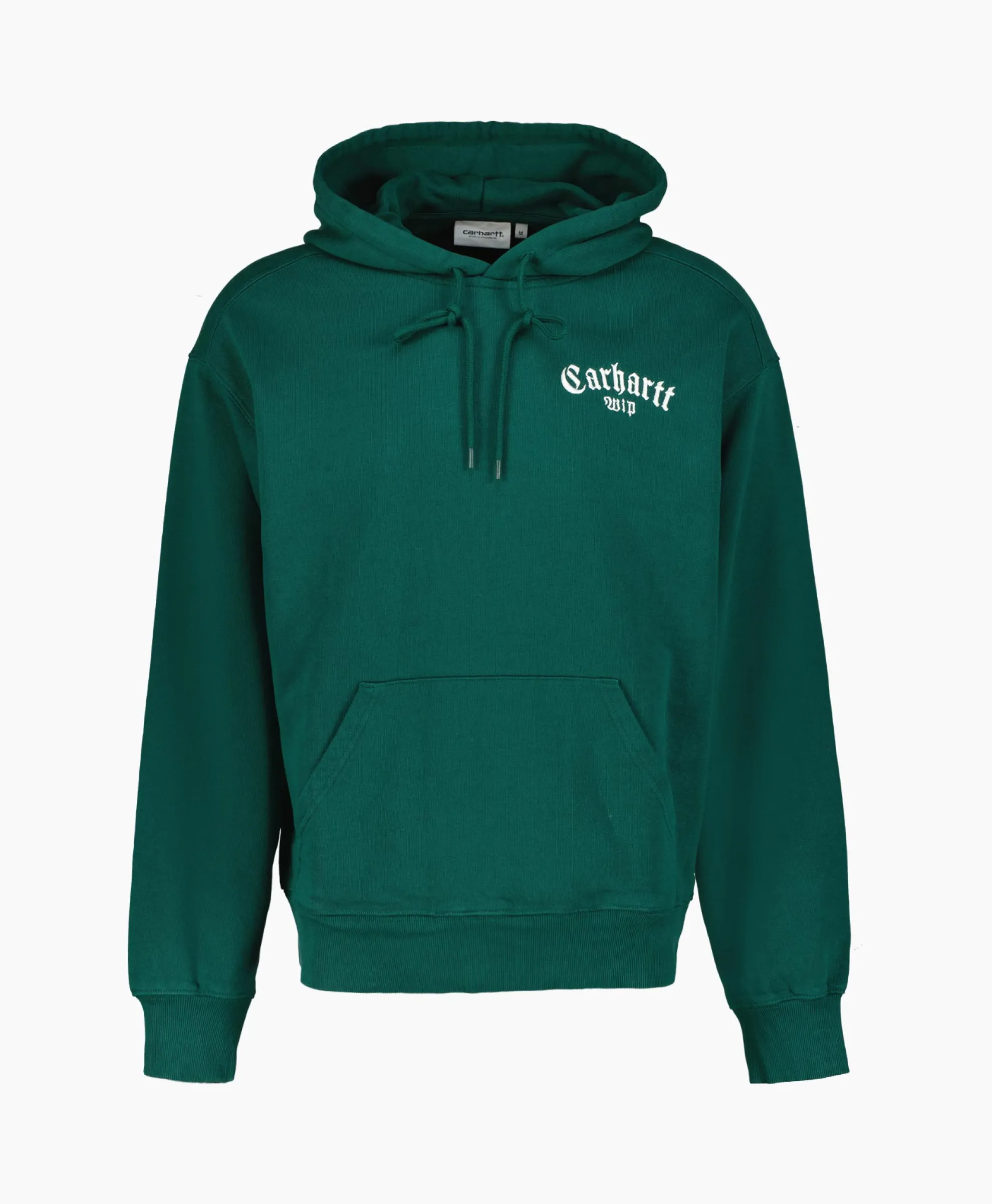 Carhartt Wip Sweater Hooded Onyx Script Groen