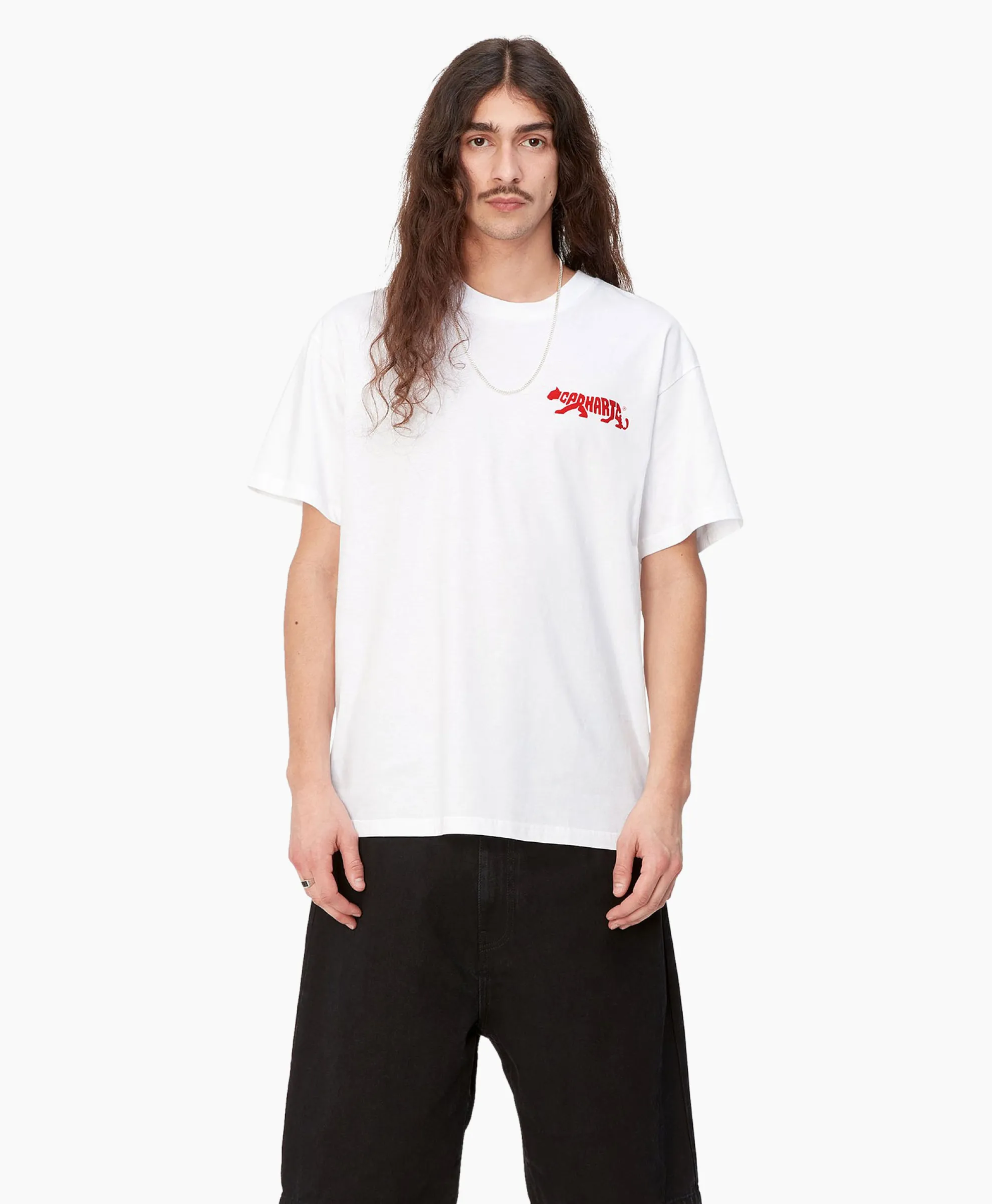 Carhartt Wip T-Shirt Korte Mouw Rocky Wit