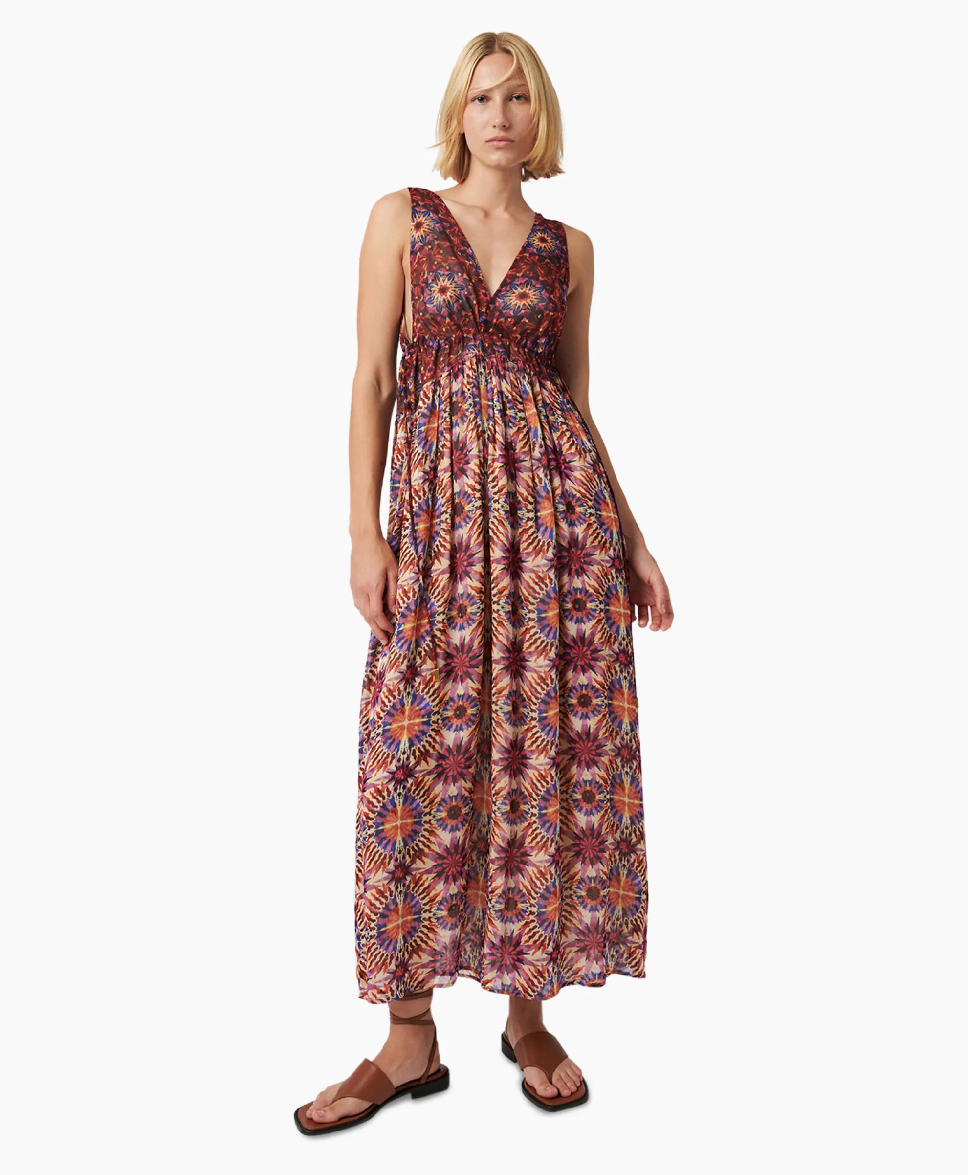 Chufy Maxi Jurk North Bordeaux