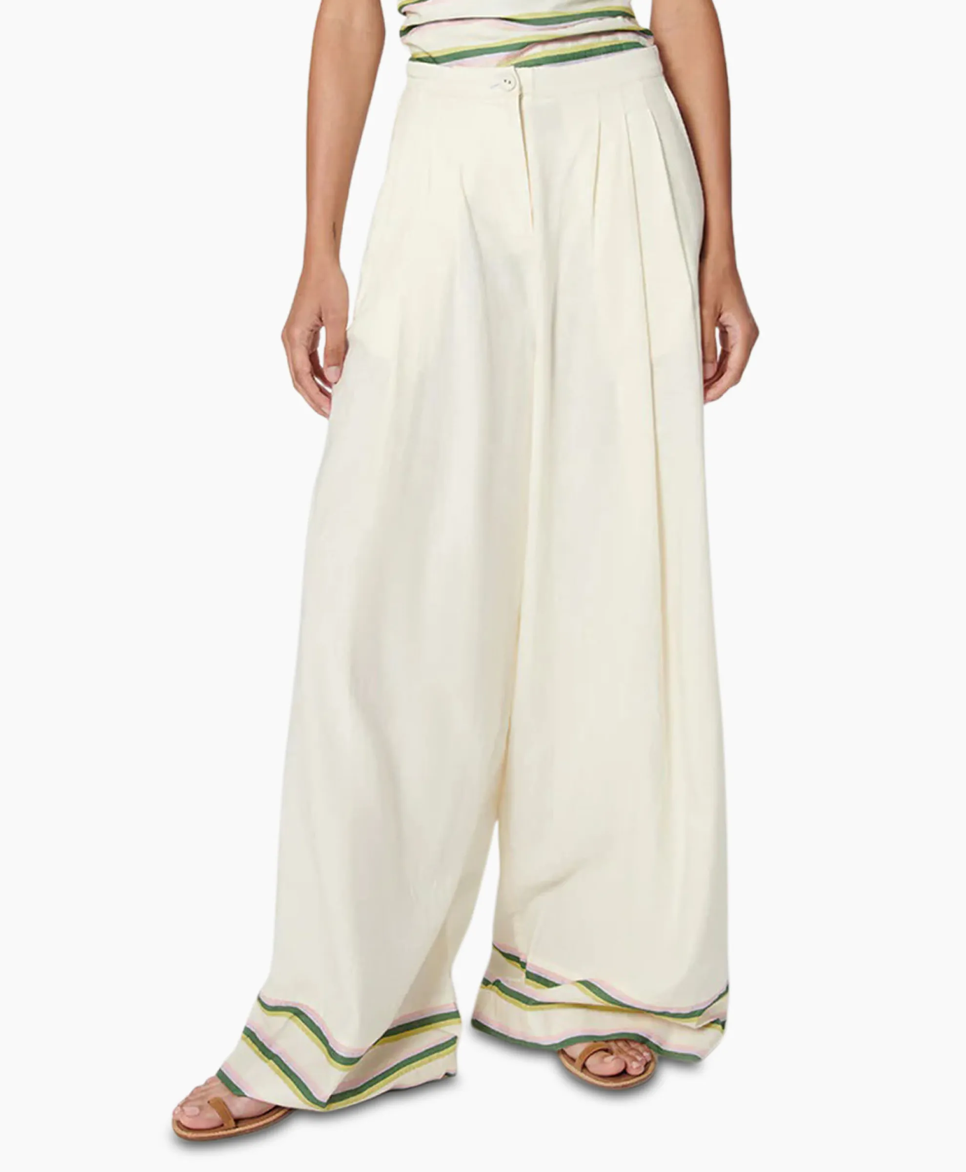 Chufy Pantalon Okra Ecru