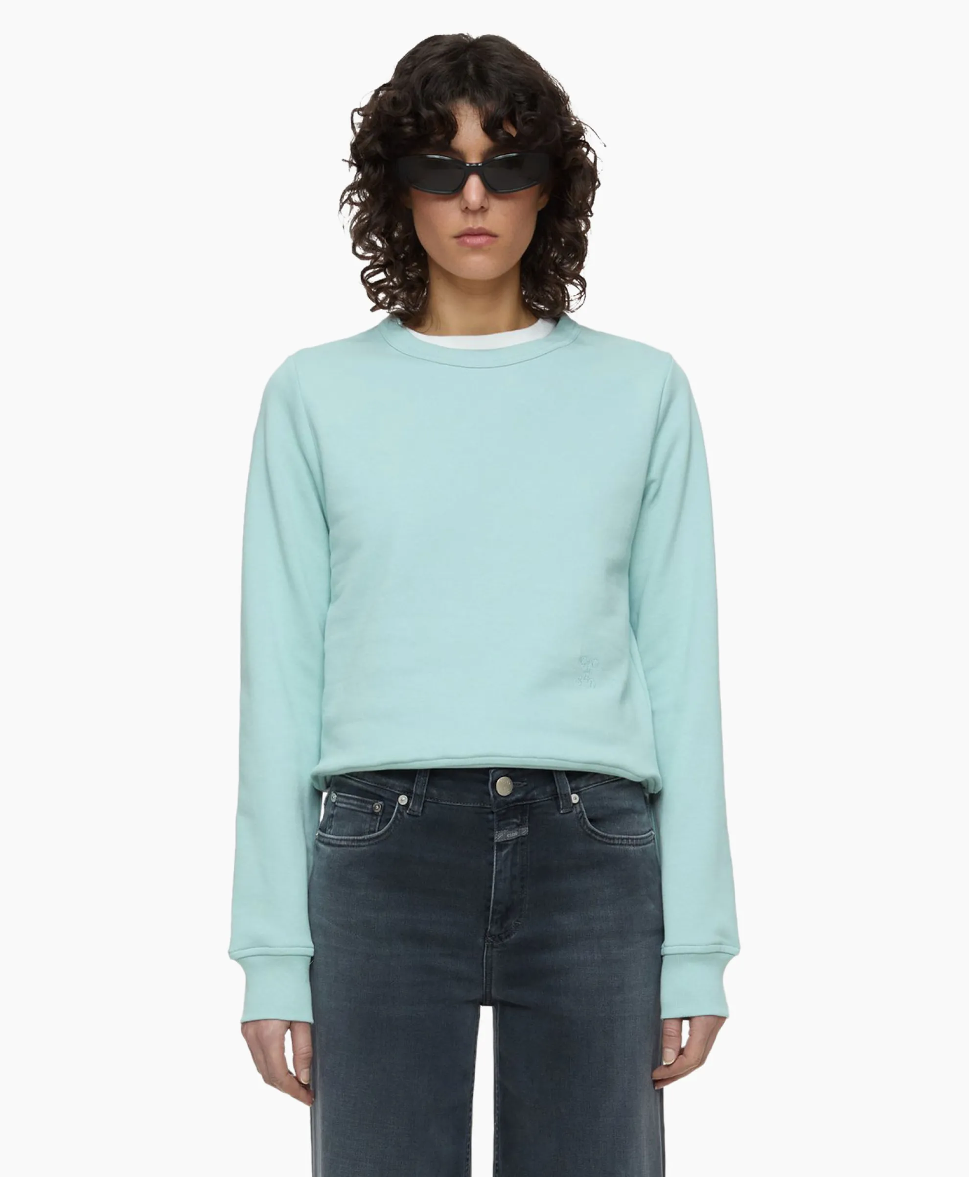 Closed Pullover Fitted Mint