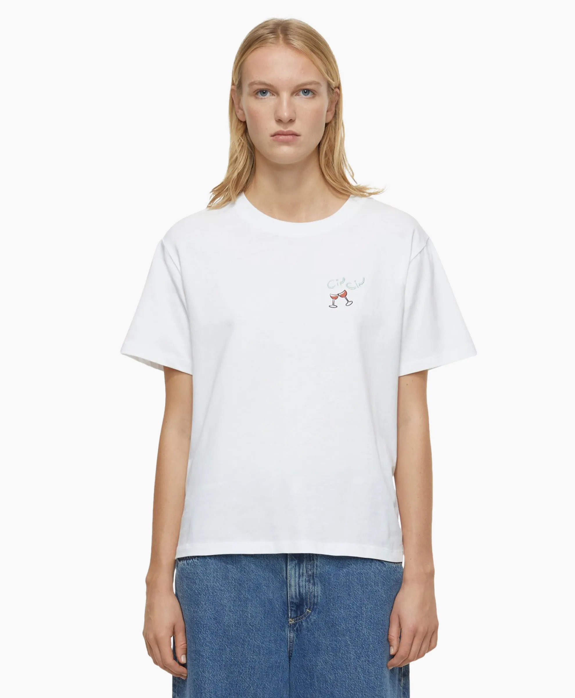 Closed T-Shirt Korte Mouw Printed Wit