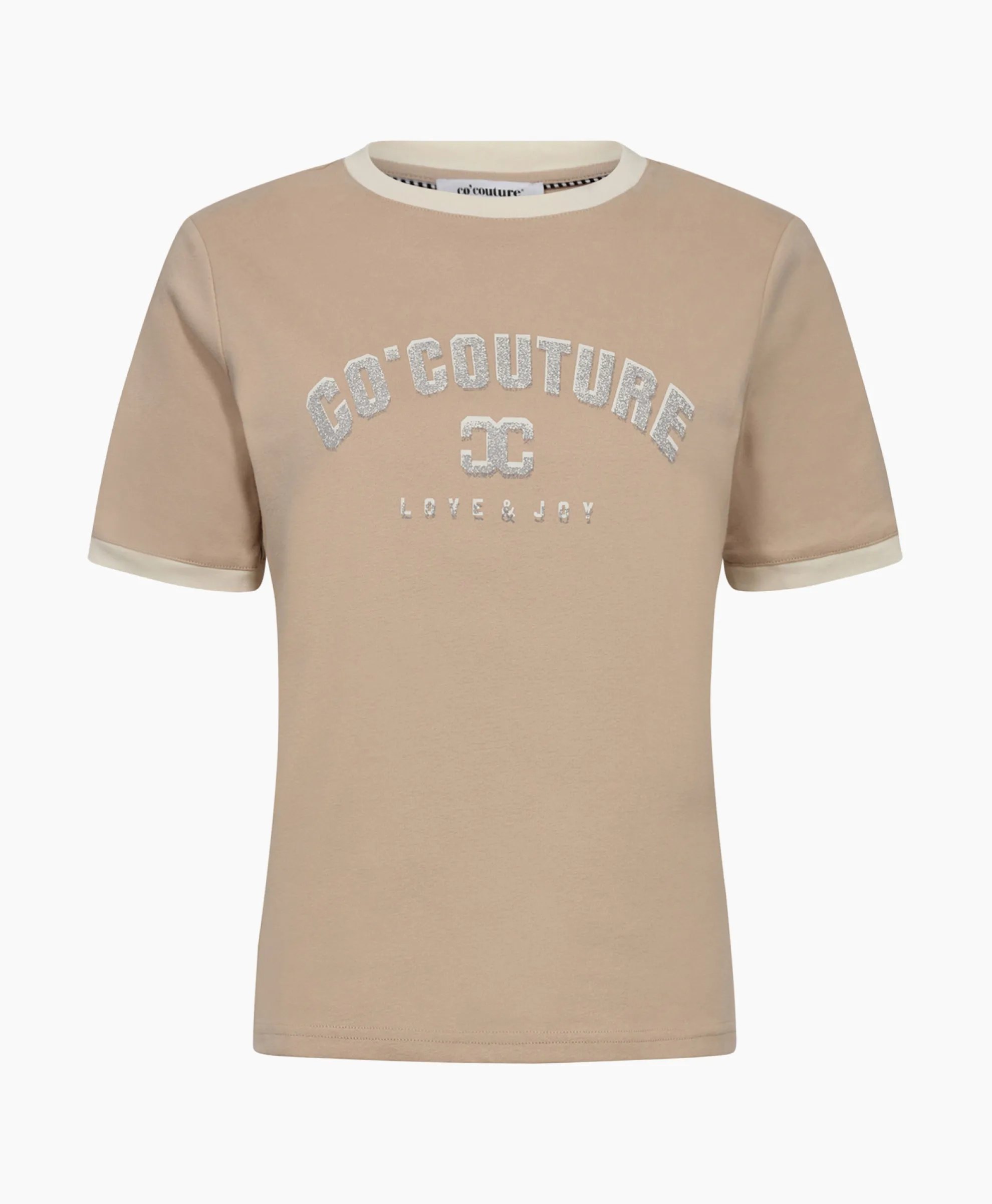 Co'Couture T-Shirt Korte Mouw Edge Ecru