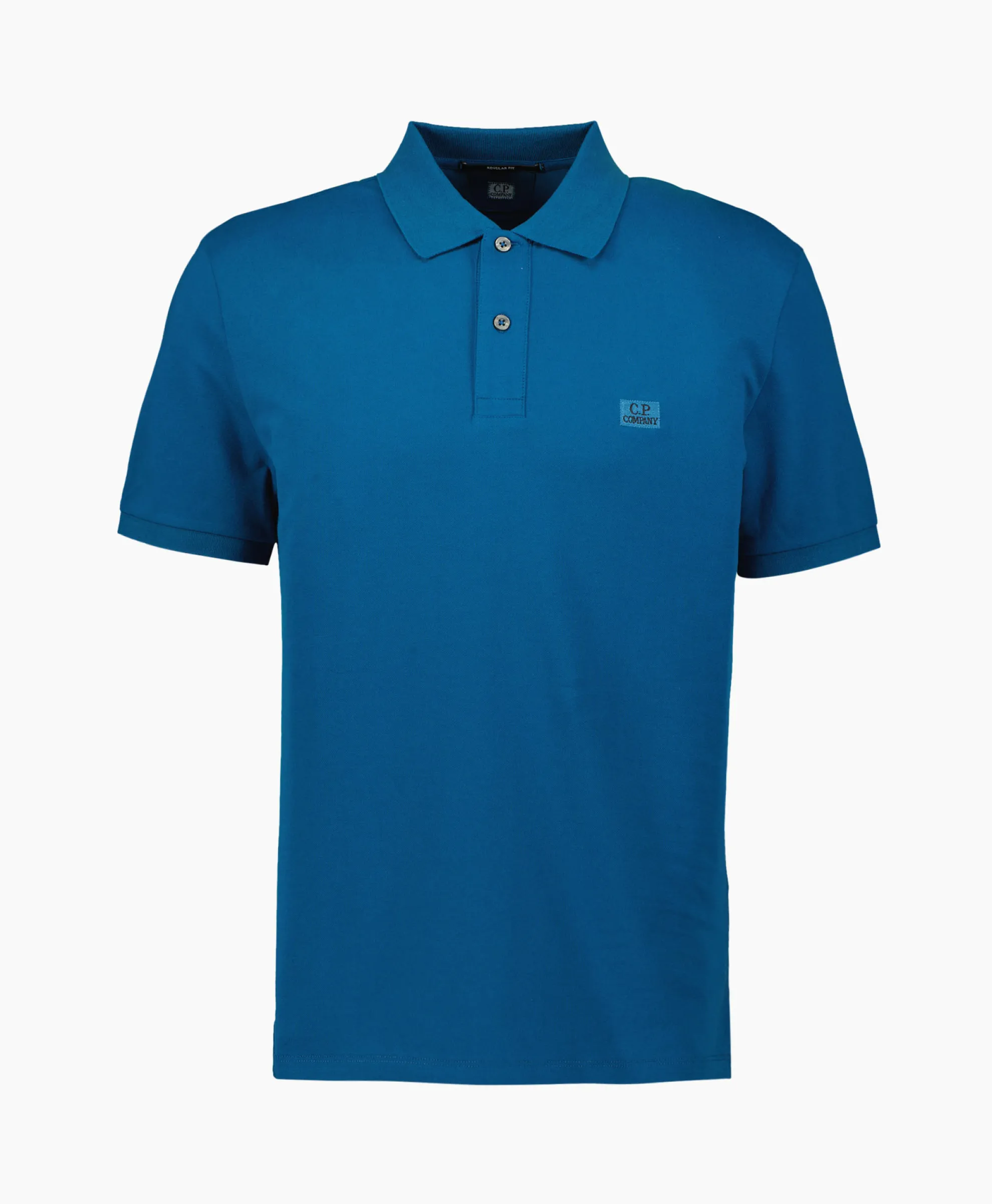 Cp Company Polo Stretch Piquet Regular Blauw
