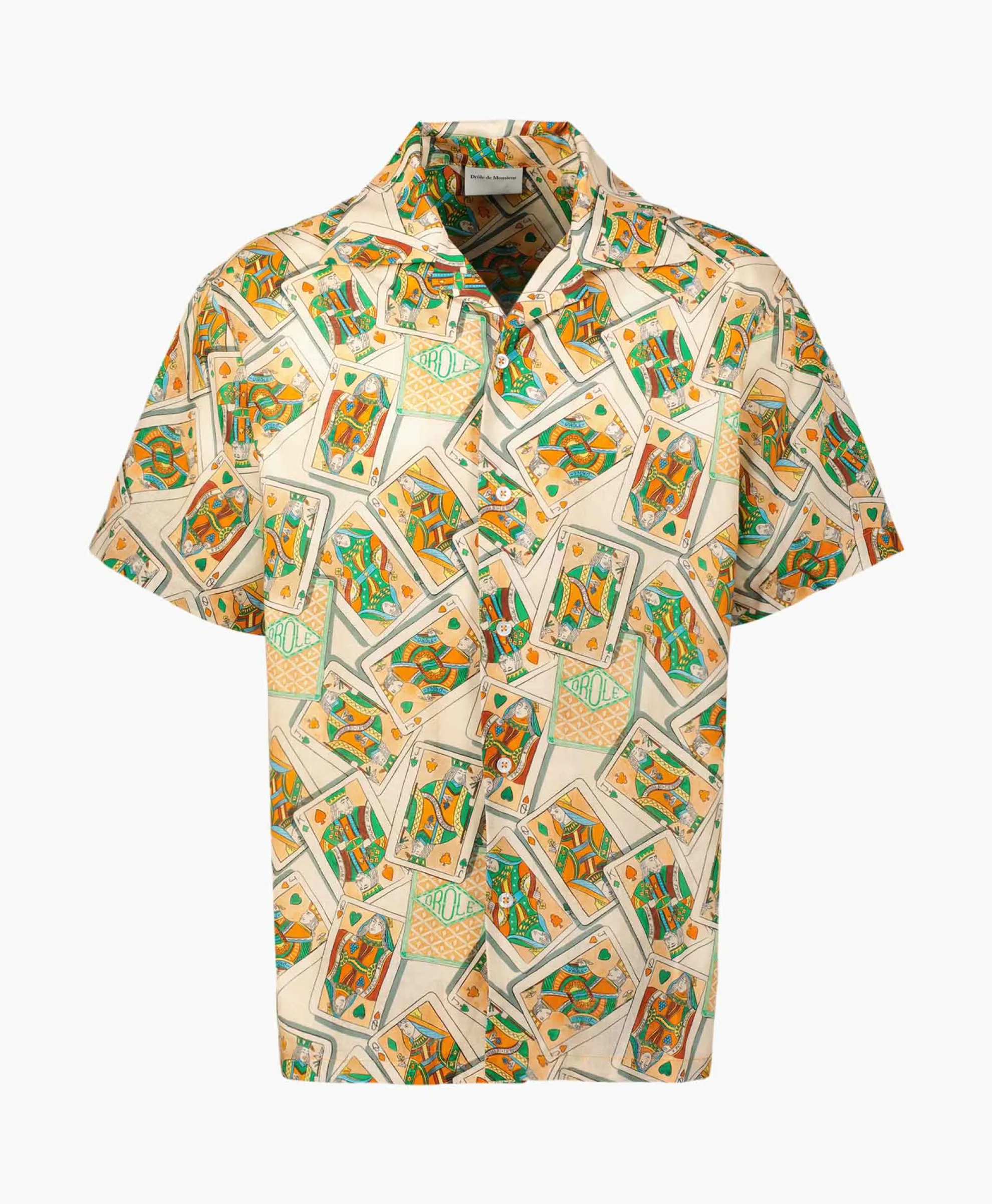 Drole De Monsieur Overhemd La Chemise Jeu De Cartes Peach