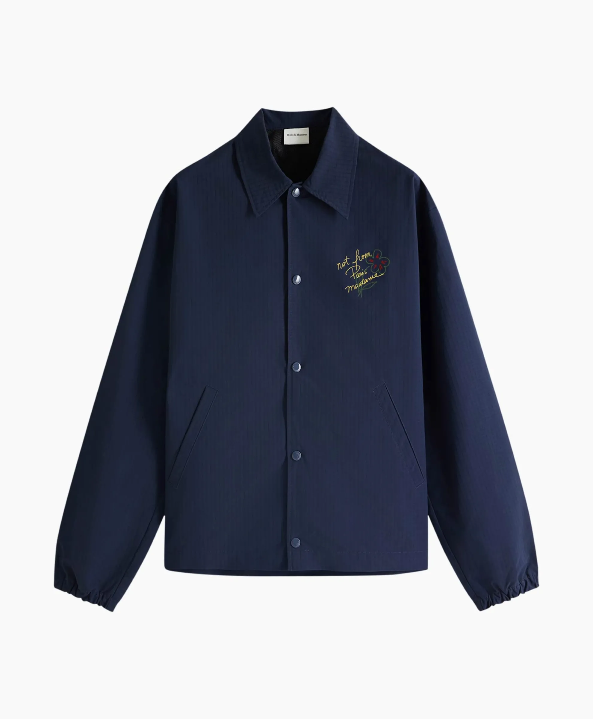 Drole De Monsieur Jack La Veste Slogan Esquisse Donker Blauw