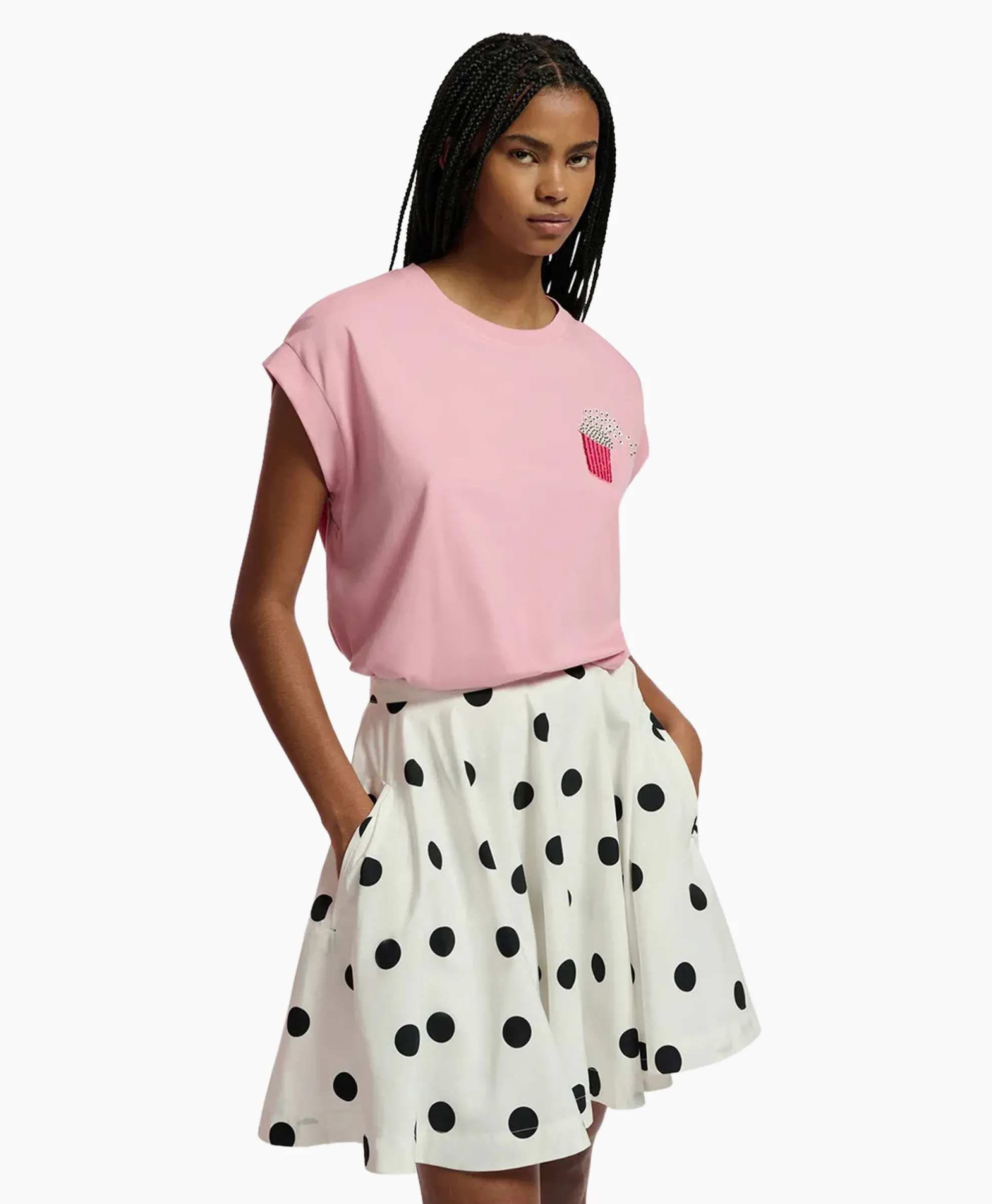 Essentiel Antwerp T-Shirt Korte Mouw Faustina Rood