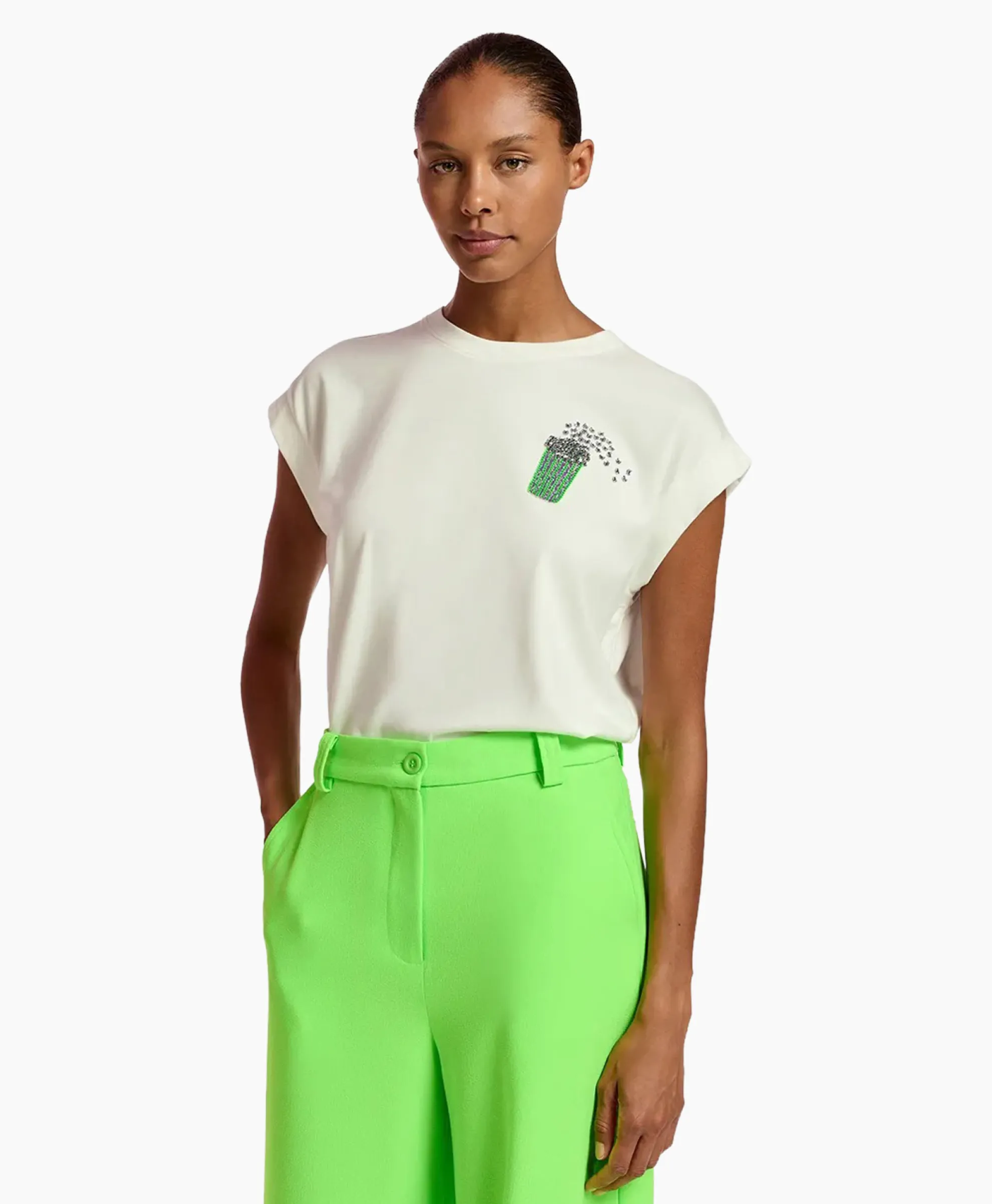 Essentiel Antwerp T-Shirt Korte Mouw Faustina Off White