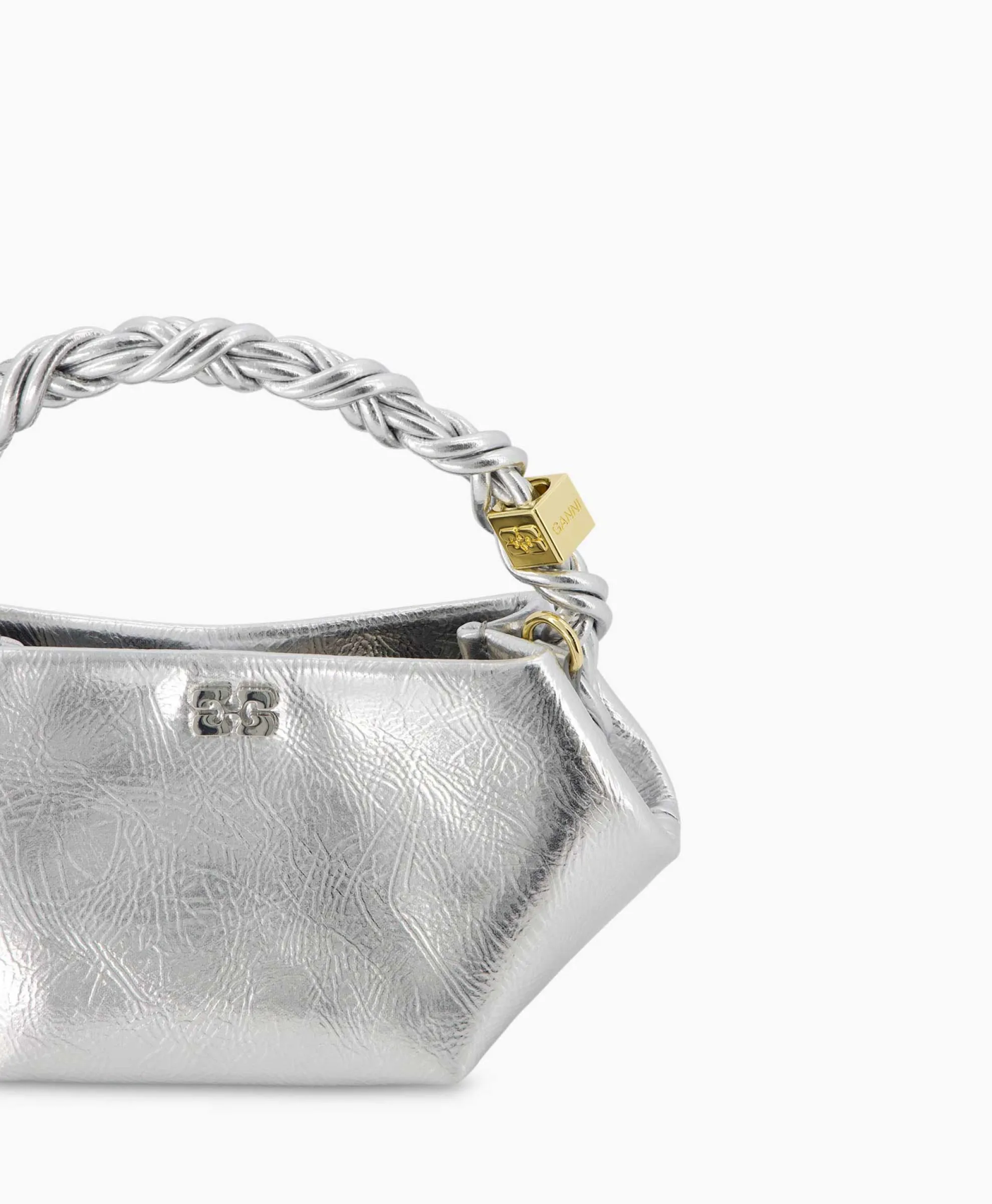 Ganni Schouder / Hand Tas Ganni Bou Mini Zilver