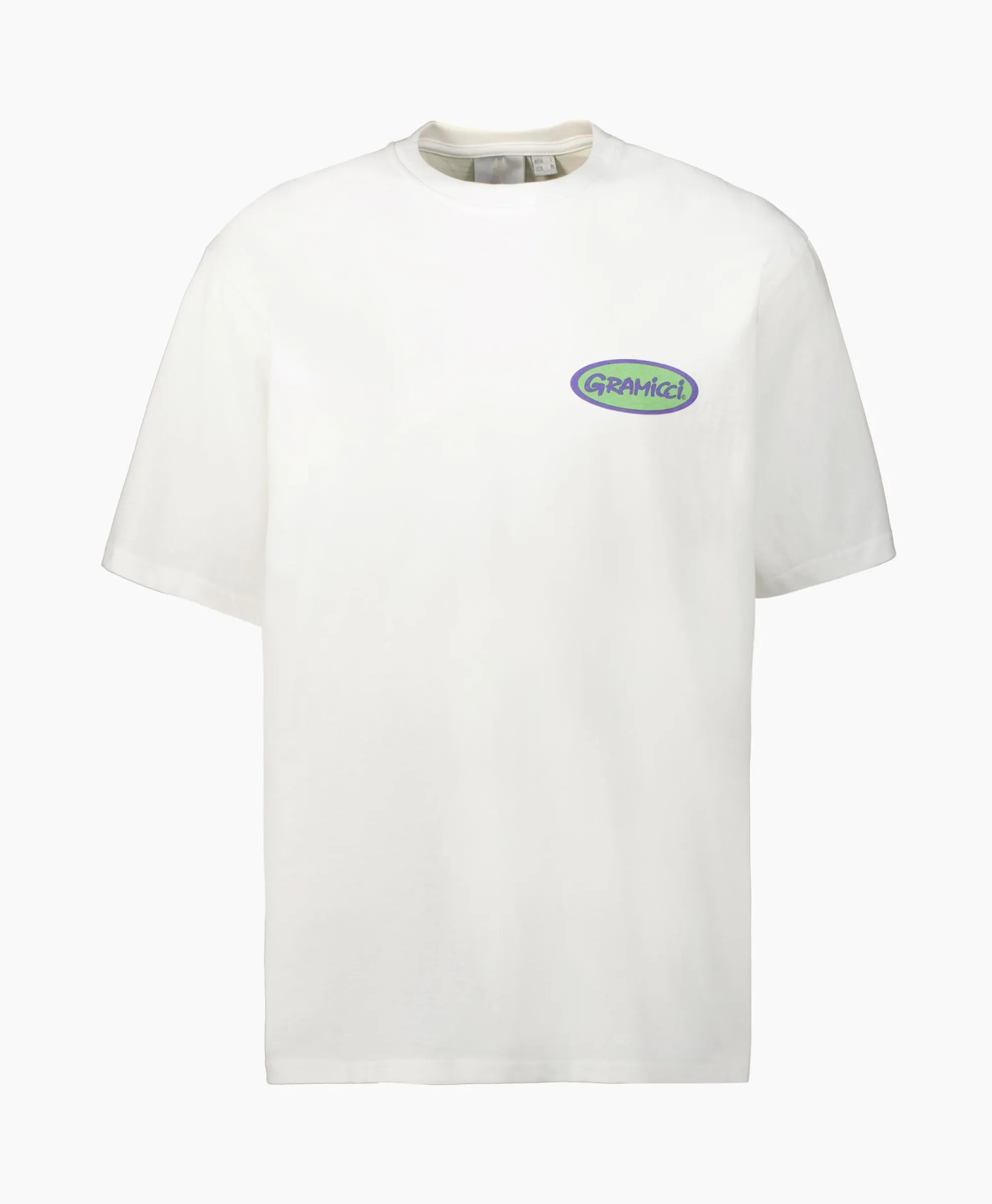 Gramicci T-Shirt Korte Mouw Grammici Oval Wit