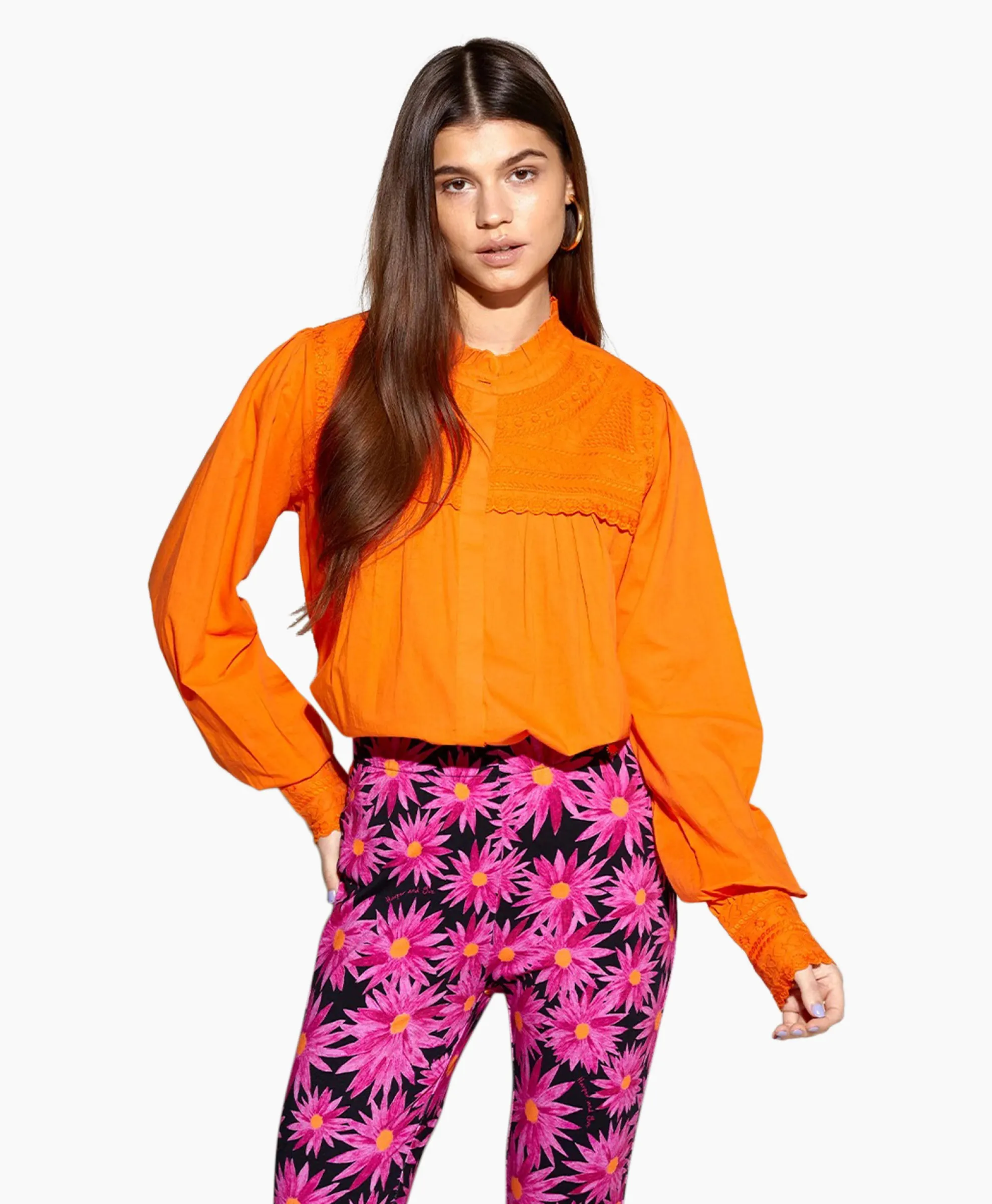 Harper & Yve Blouse Yasmin-Ls Oranje