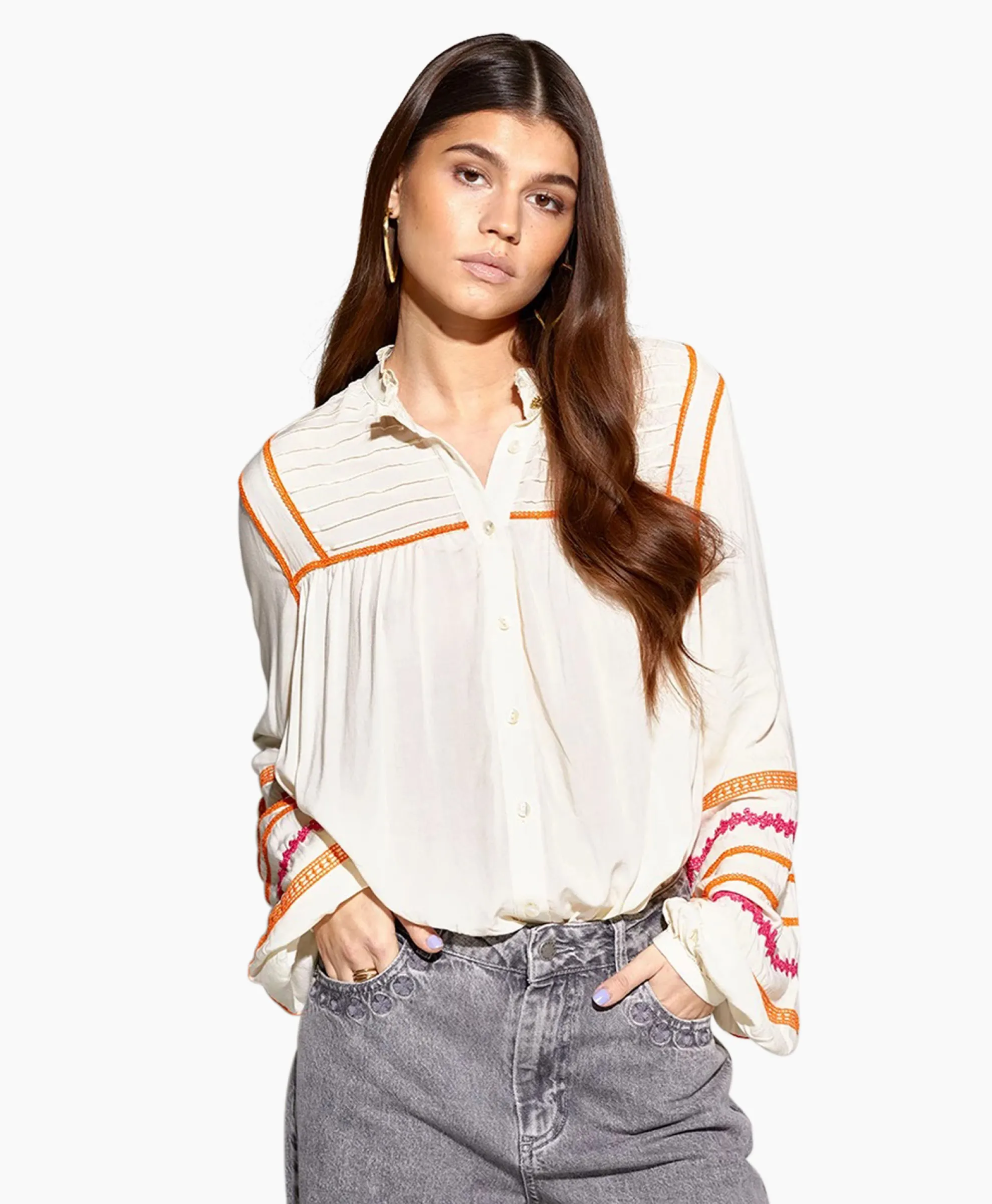 Harper & Yve Blouse Taylor-Ls Off White
