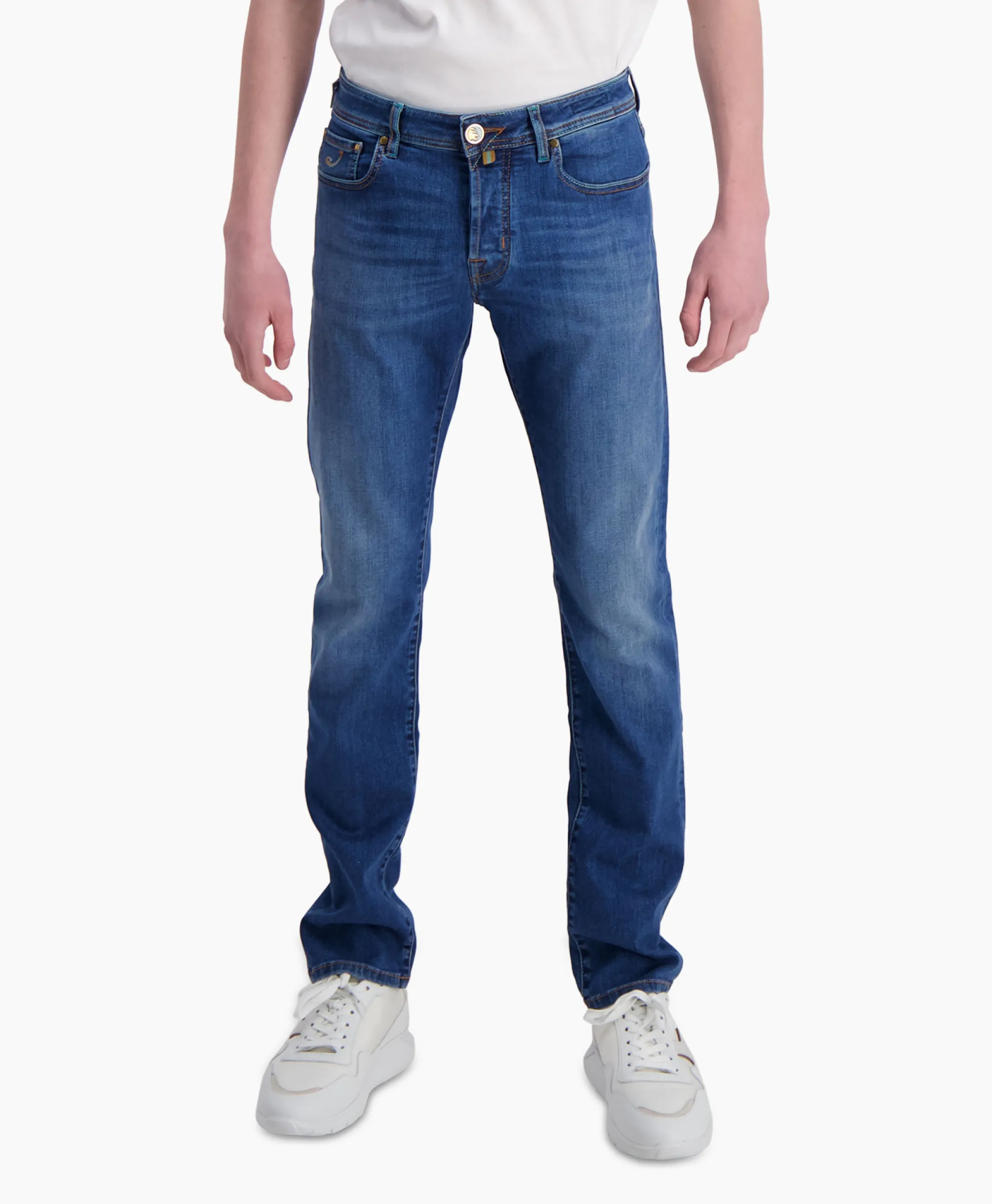 Jacob Cohen Jeans Slim Fit Bard Blauw
