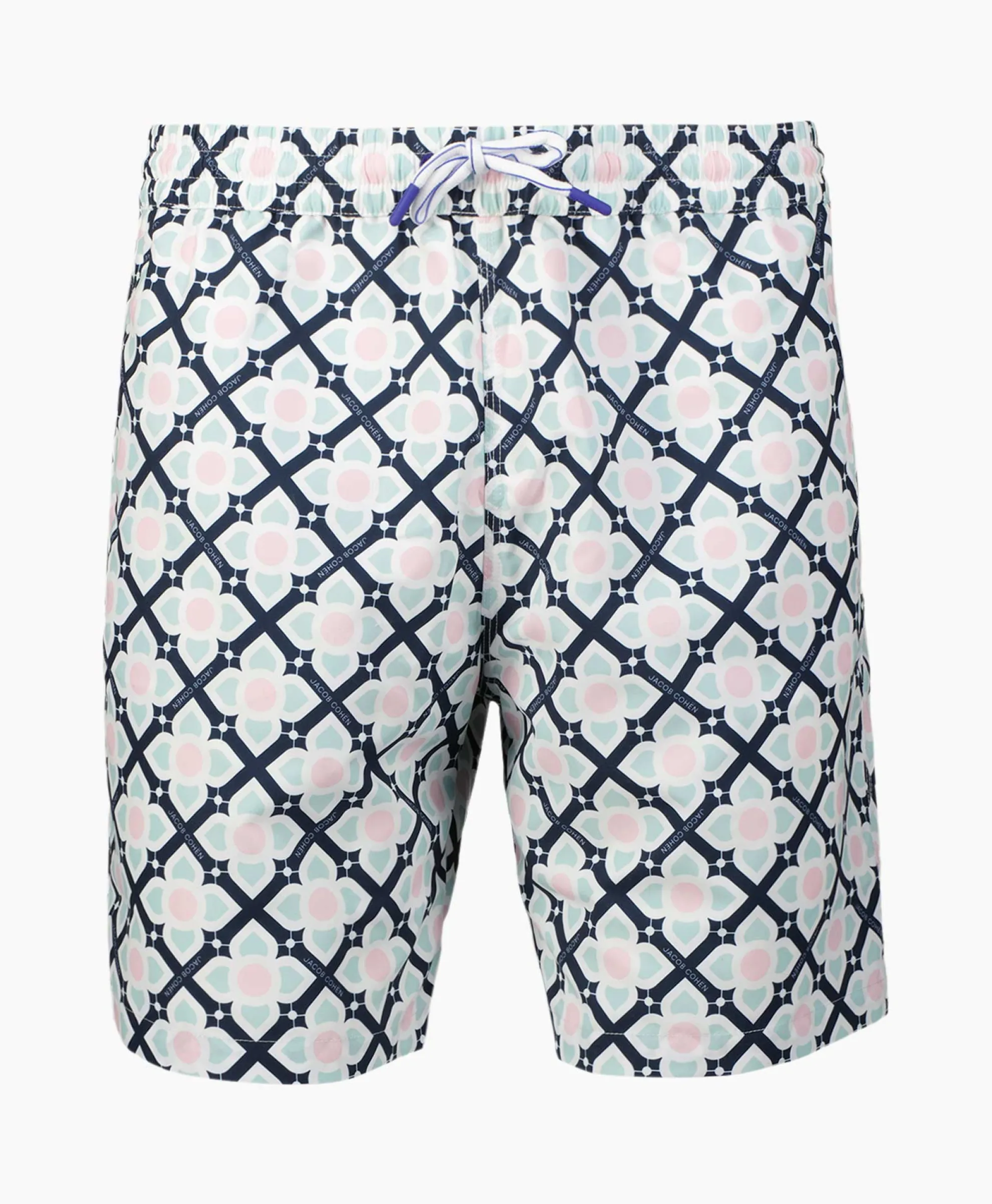 Jacob Cohen Zwembroek Maiolica Print Mint