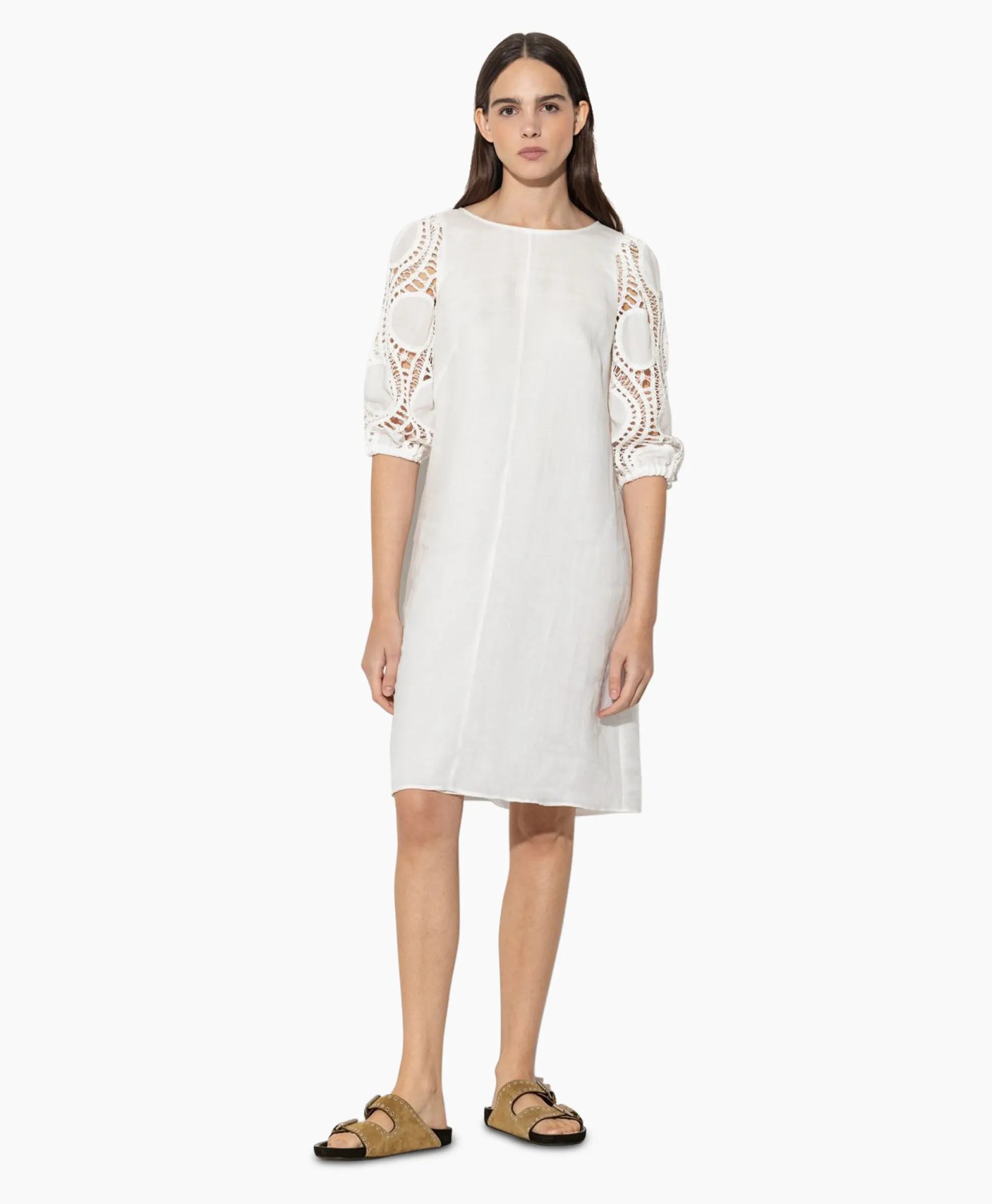 Luisa Cerano Jurk 798504/3500-0 Off White