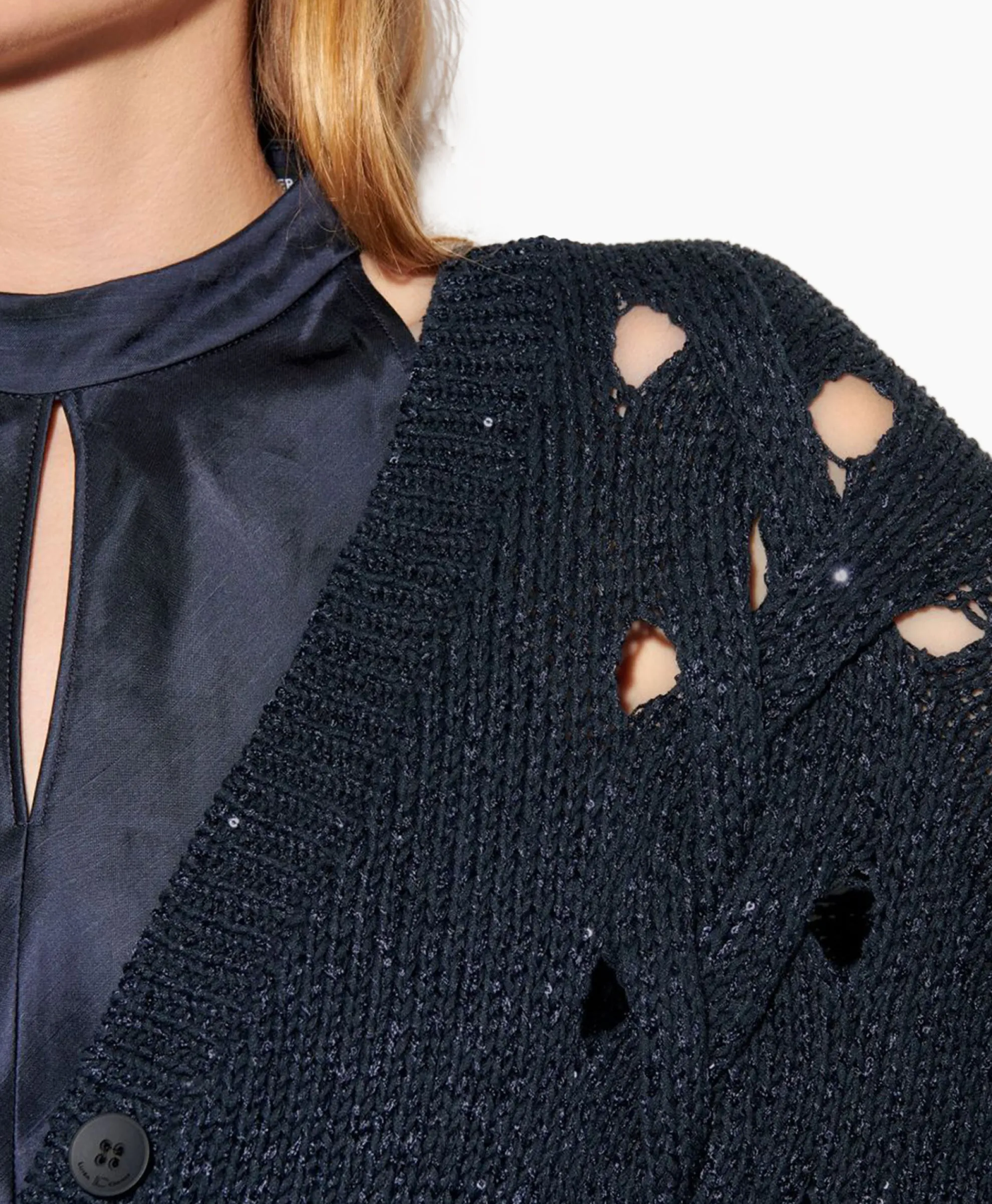 Luisa Cerano Vest 498220/5894-0 Donker Blauw