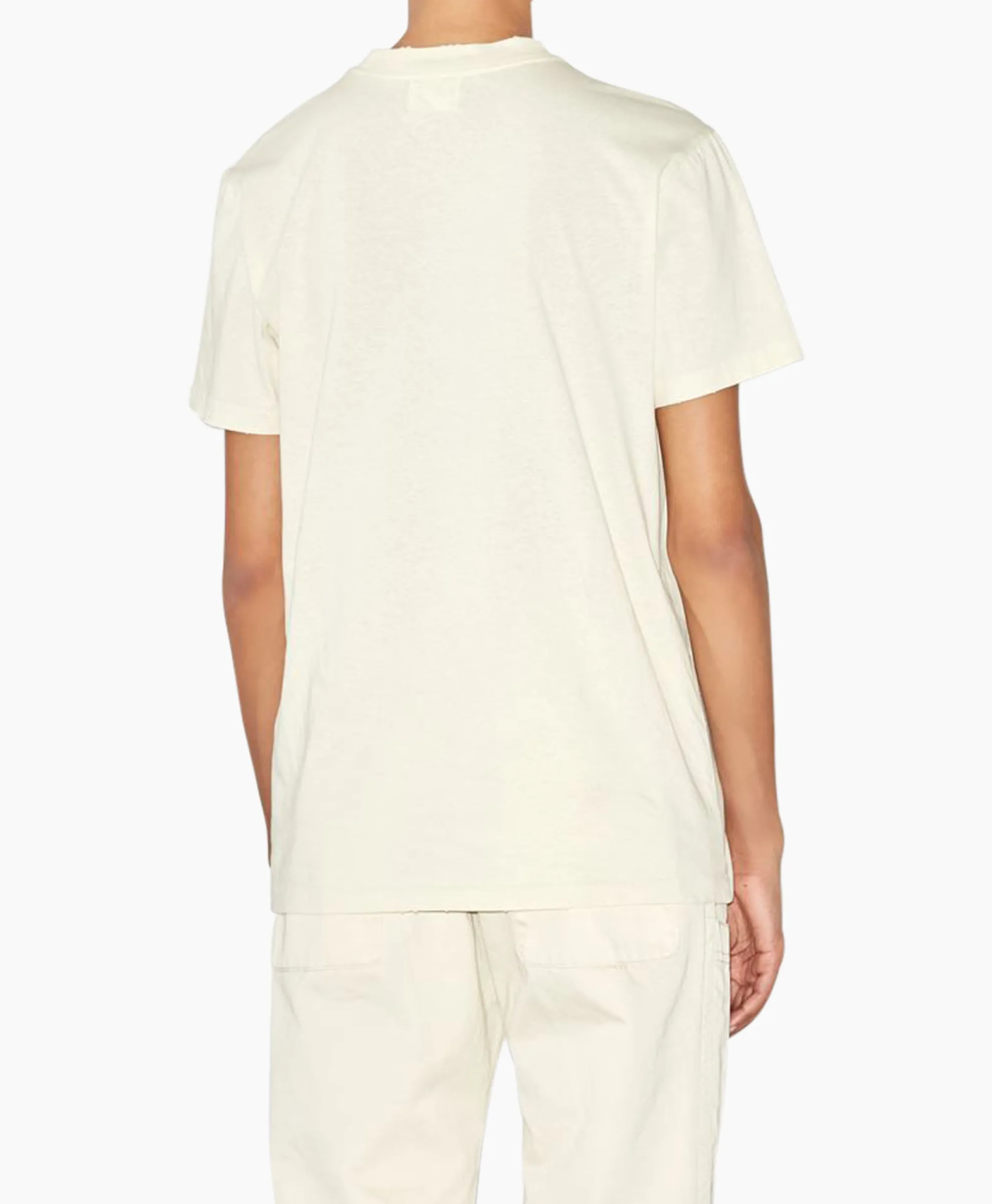 Marant Etoile T-Shirt Korte Mouw Ziliani-Ga Ecru