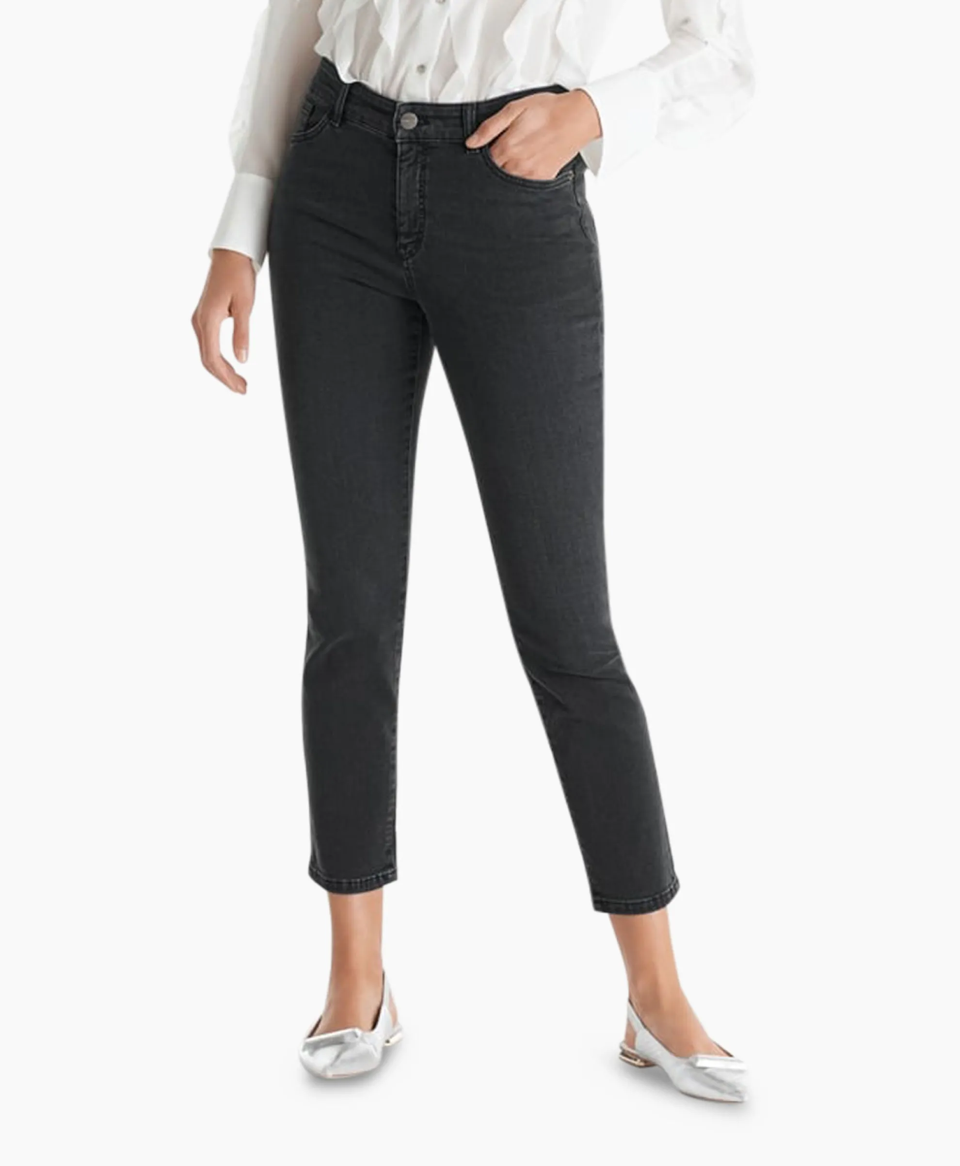 Marc Cain Pants Jeans +P 82.01 D14 Donker Grijs