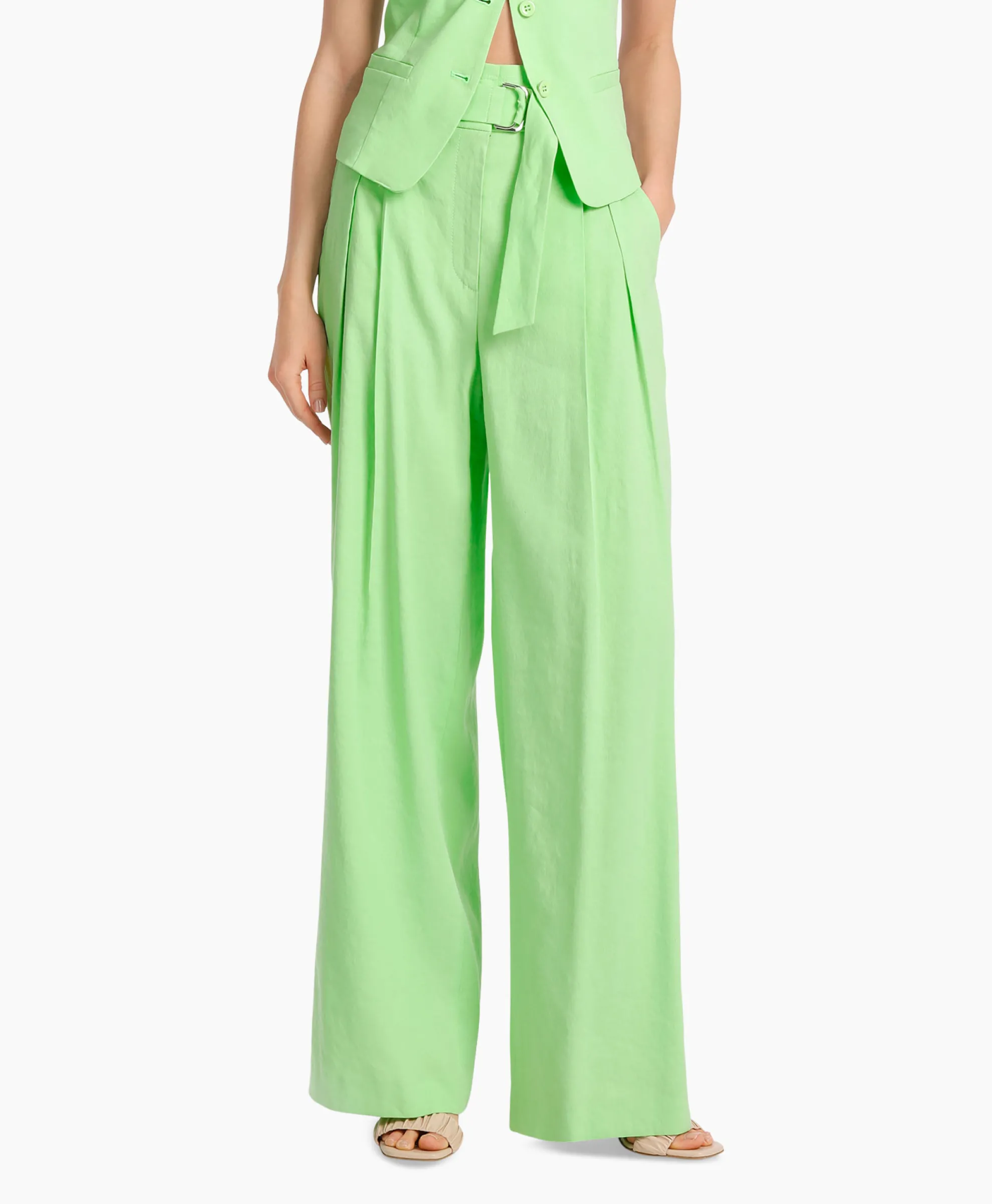 Marccain Collectie Broek Wc 81.52 W47 Groen