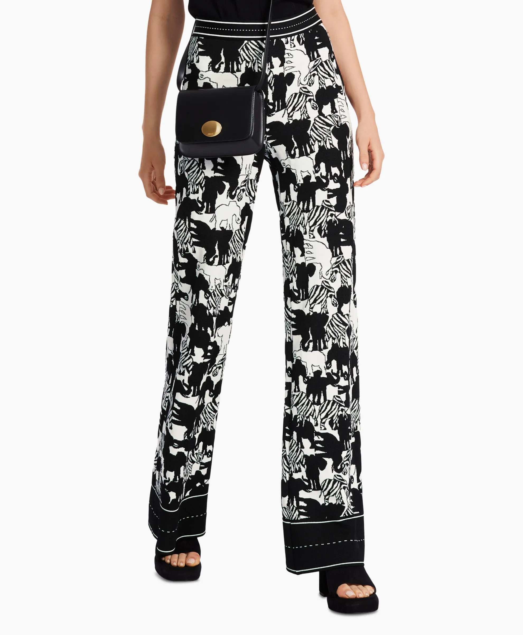 Marccain Collectie Broek Wc 81.04 M03 Print + 2 Kleurig