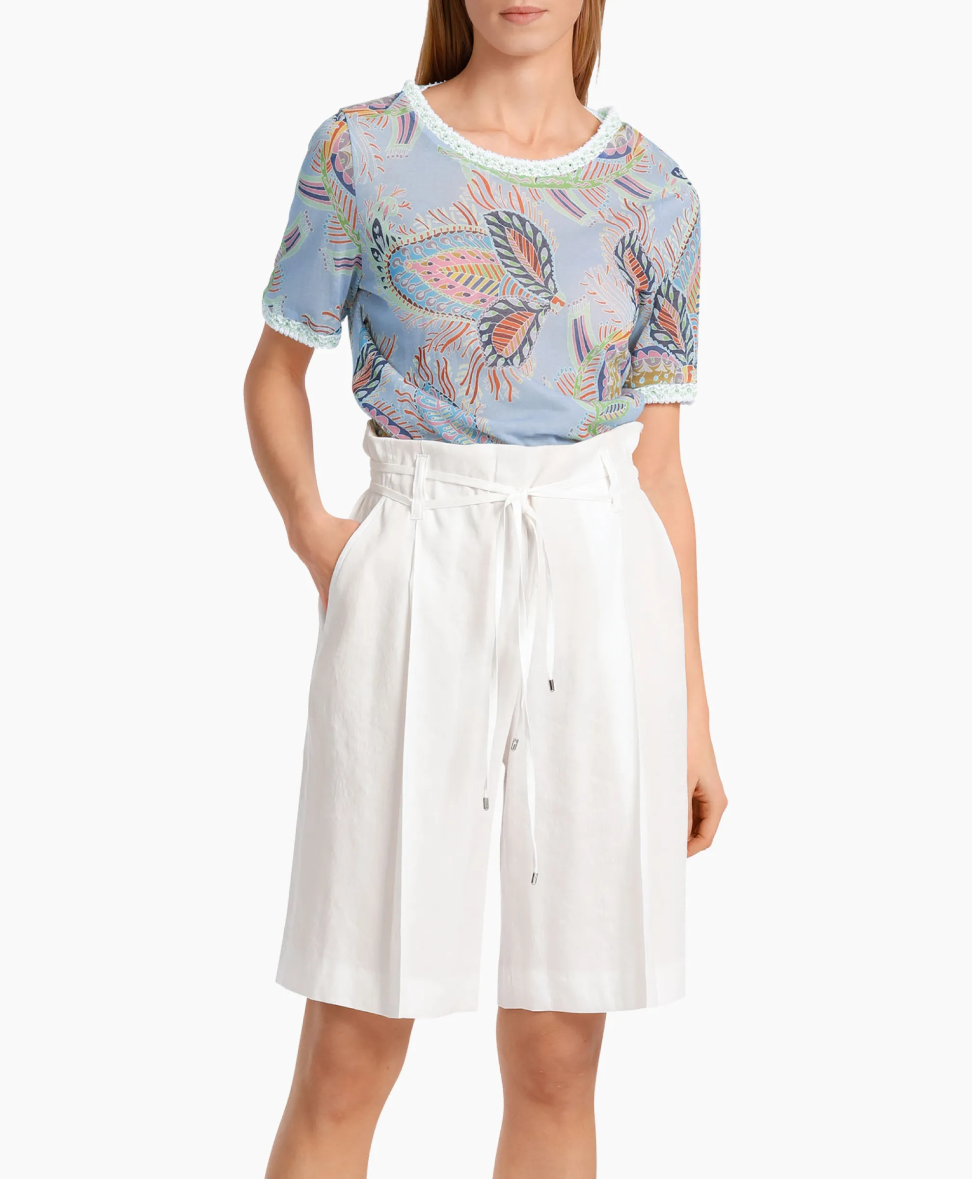 Marccain Collectie Pullover Wc 41.43 M44 Licht Blauw