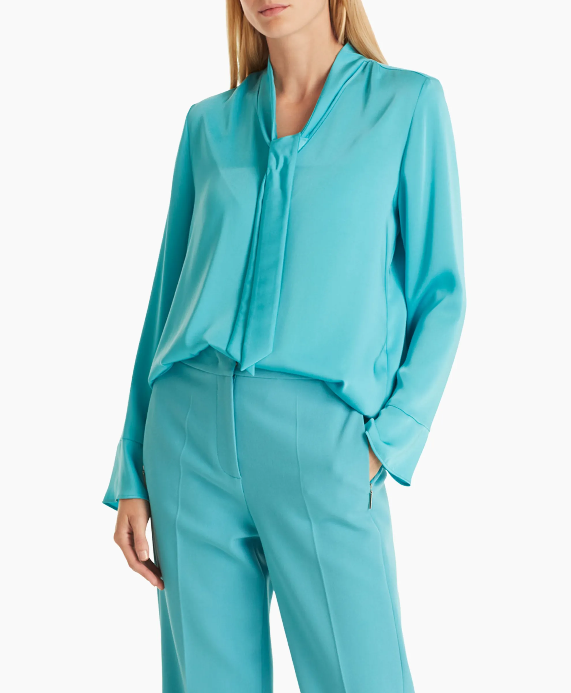 Marccain Collectie Blouse Wc 51.17 W08 Turquoise