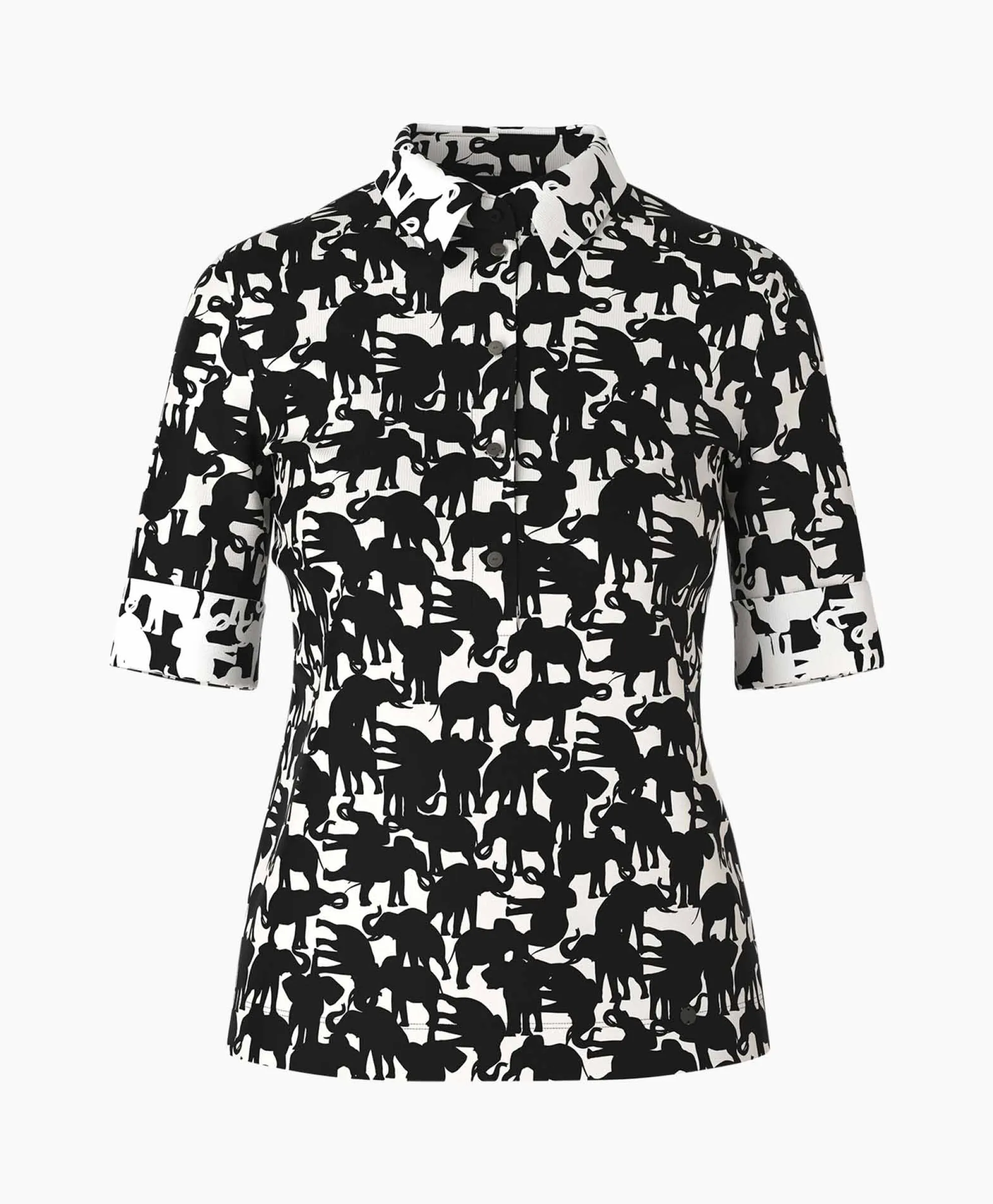 Marccain Collectie Polo Wc 53.04 J11 Zwart