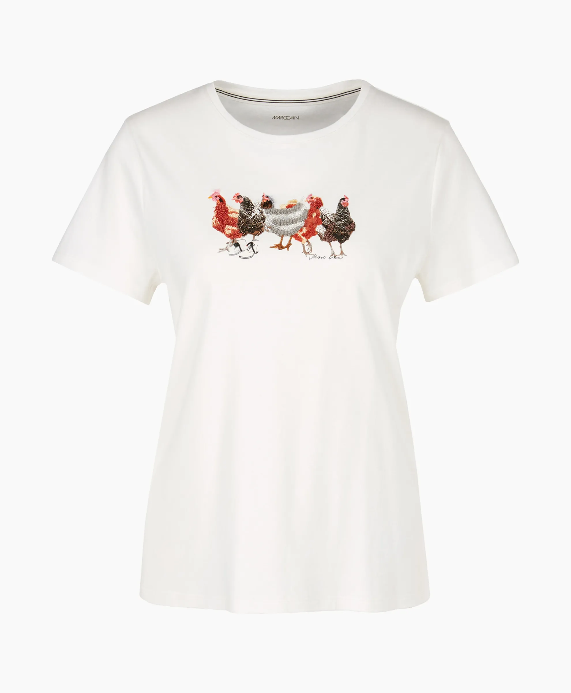Marccain Collectie T-Shirt Vc 48.32 J66 Off White