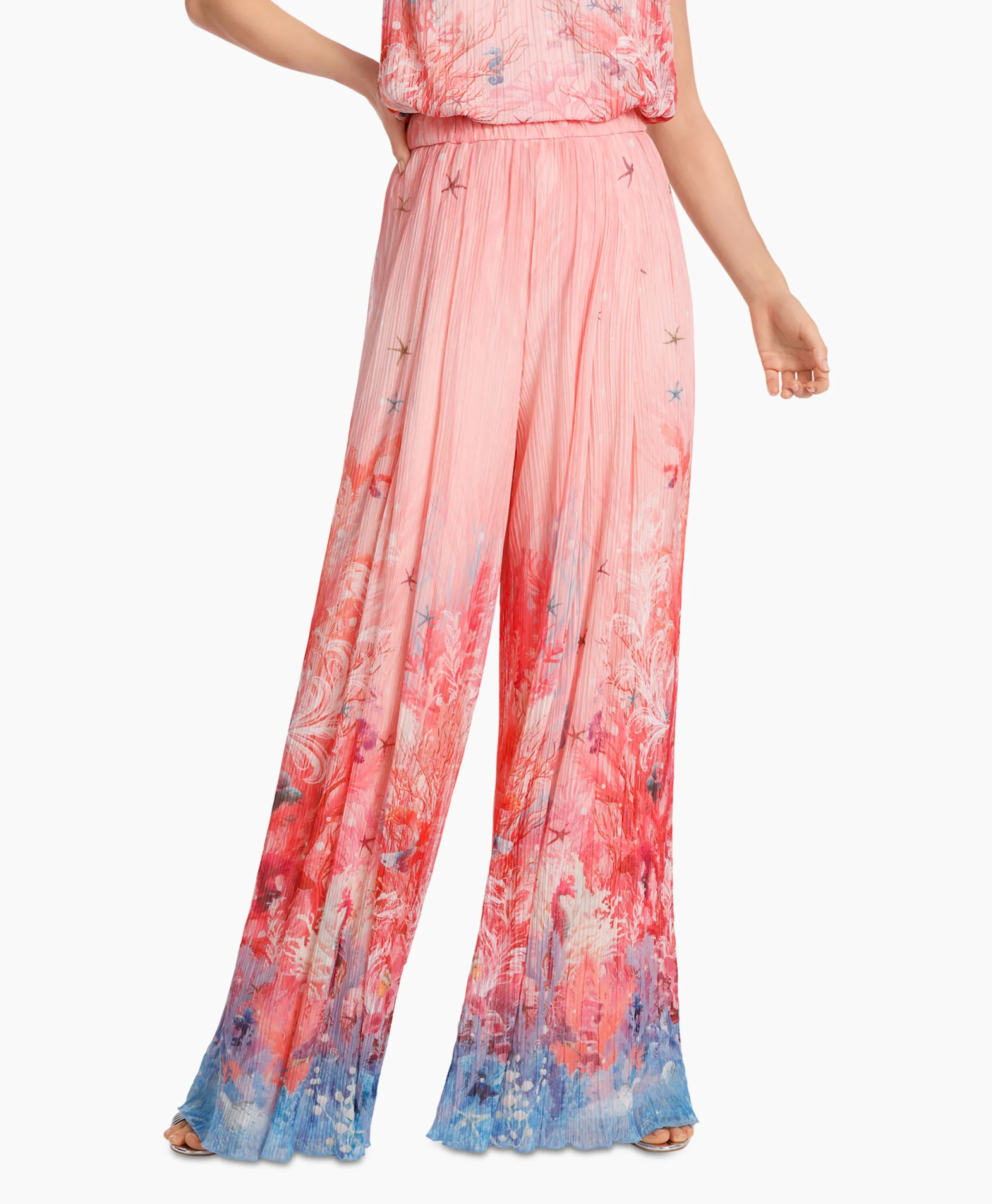 Marccain Collectie Broek Wc 81.58 J83 Zalm