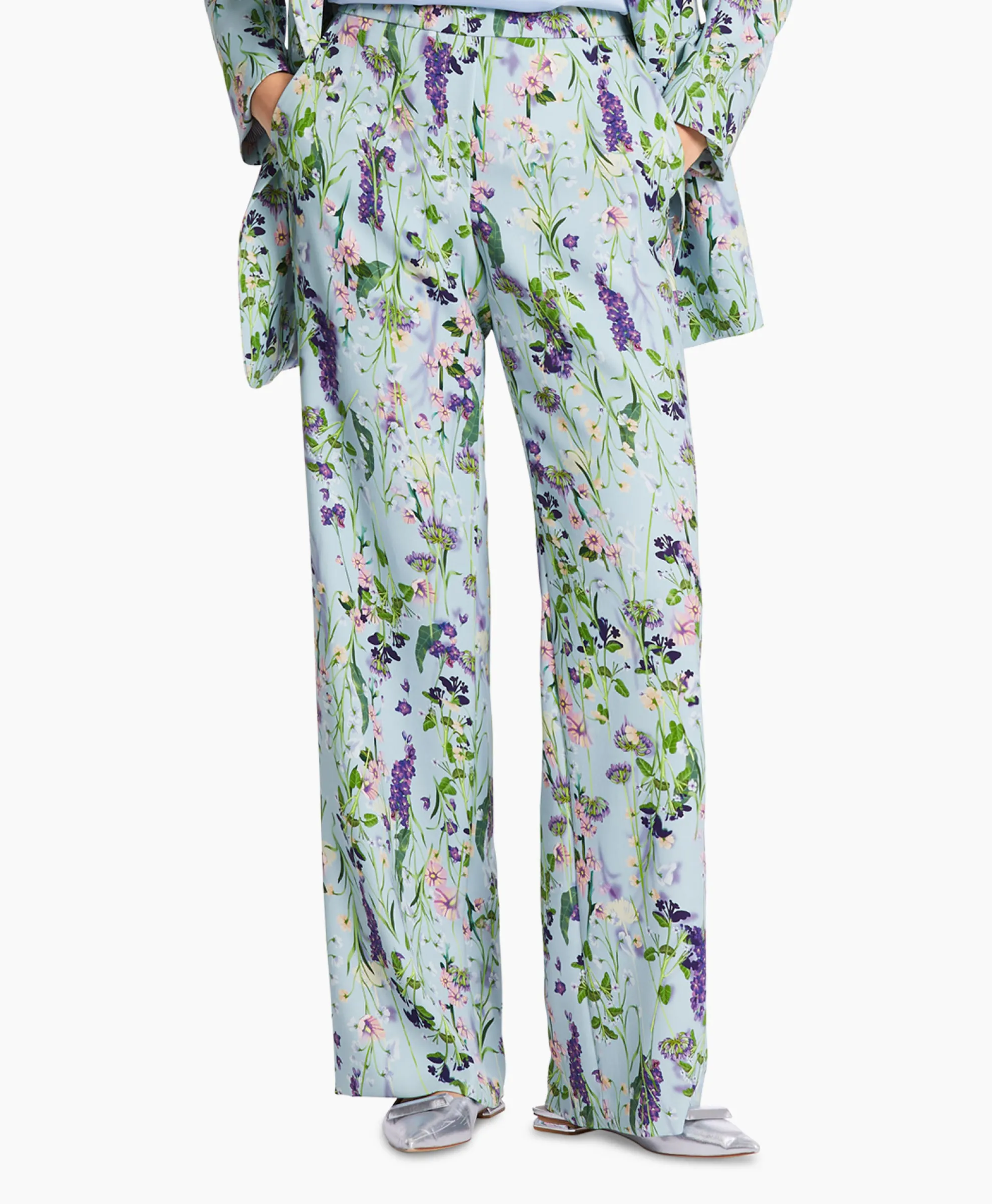 Marccain Collectie Broek Wc 81.15 W21 Licht Blauw