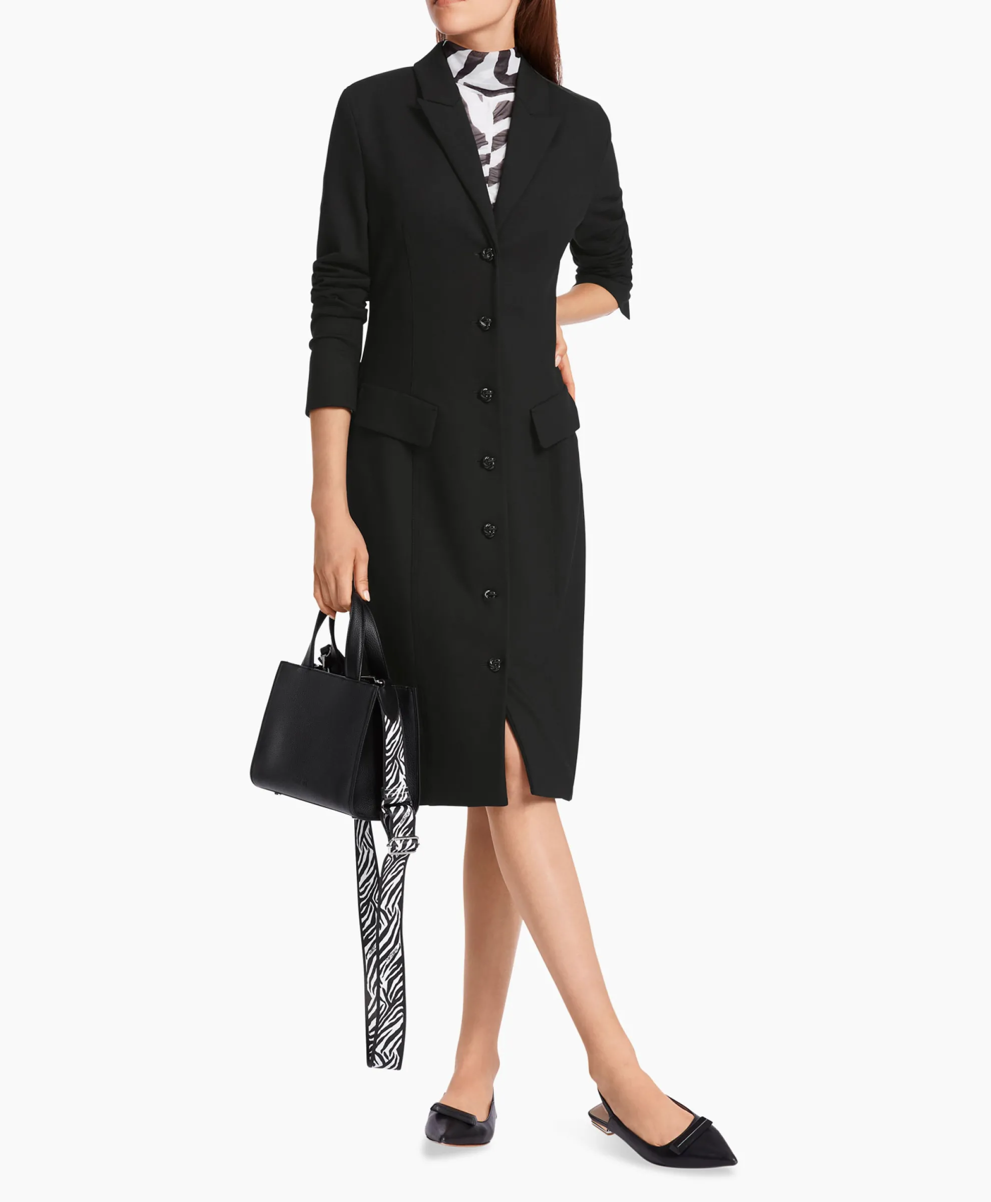 Marccain Collectie Jurk Wc 21.12 J42 Zwart