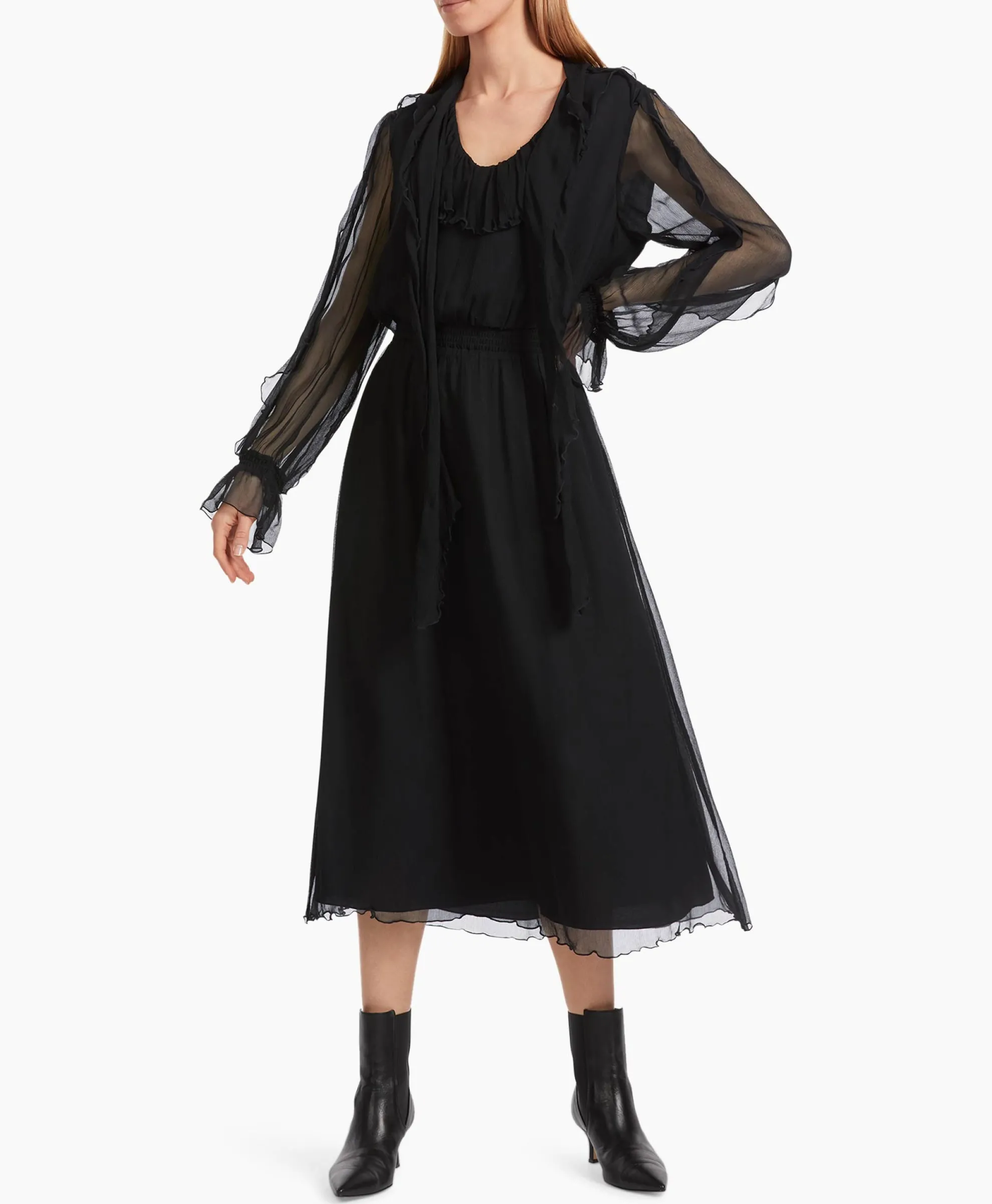 Marccain Collectie Jurk Vc 21.19 W51 Zwart