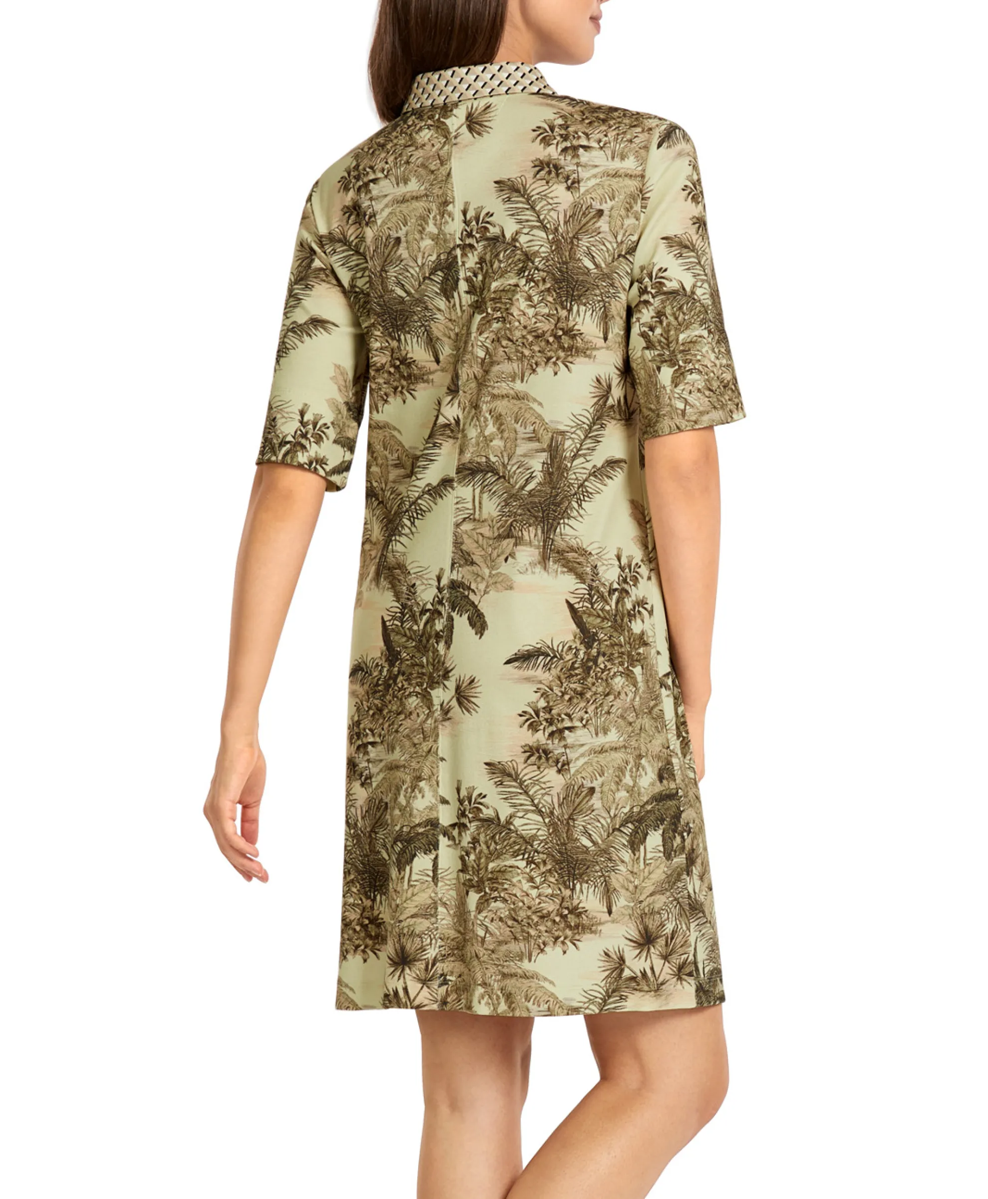 Marccain Collectie Mini Jurk Uc 21.26 J22 Donker Groen