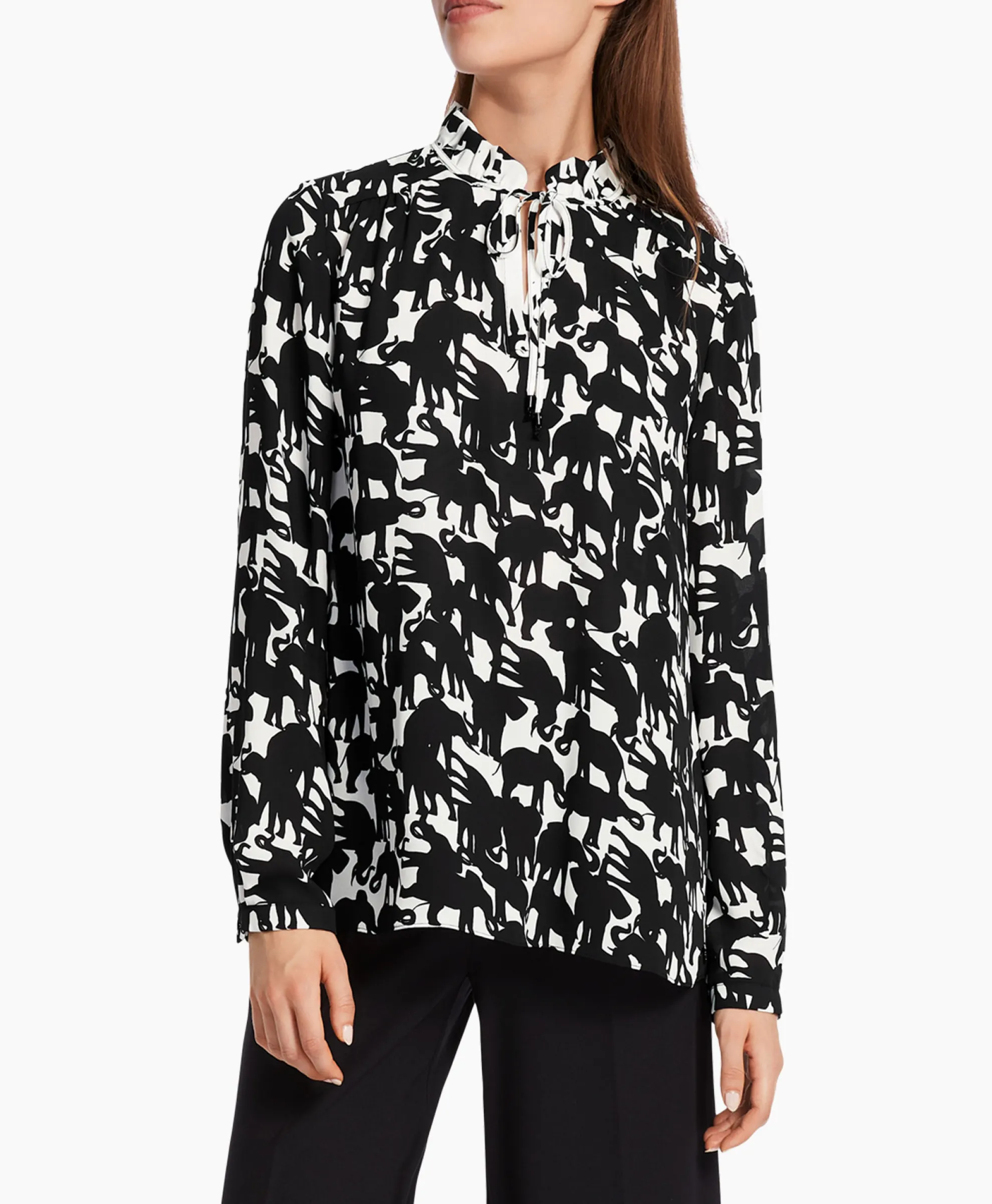 Marccain Collectie Blouse Wc 51.16 W13 Zwart