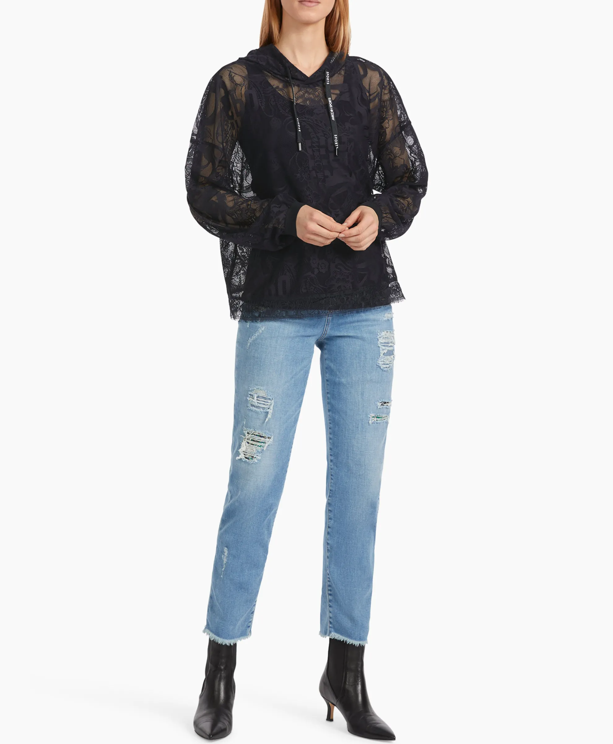 Marccain Sport Pullover Vs 44.15 W59 Blauw