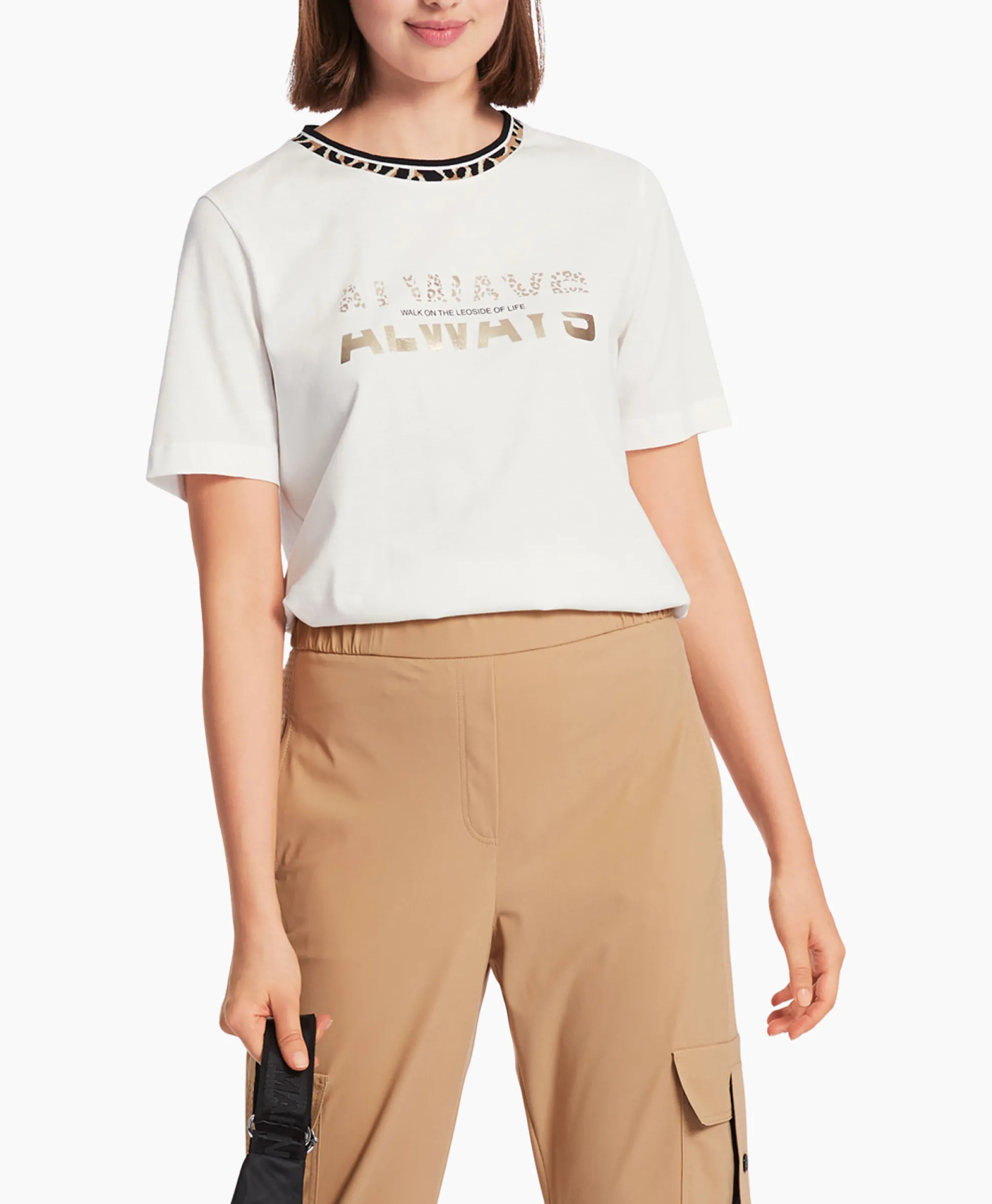 Marccain Sport T-Shirt Ws 48.20 J27 Off White