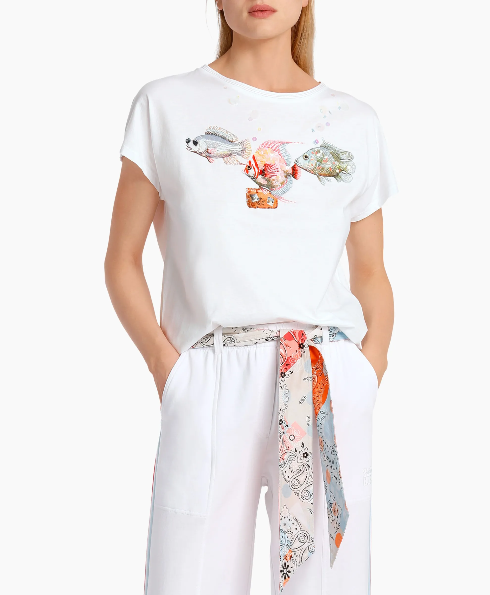 Marccain Sport T-Shirt Ws 48.58 J98 Wit