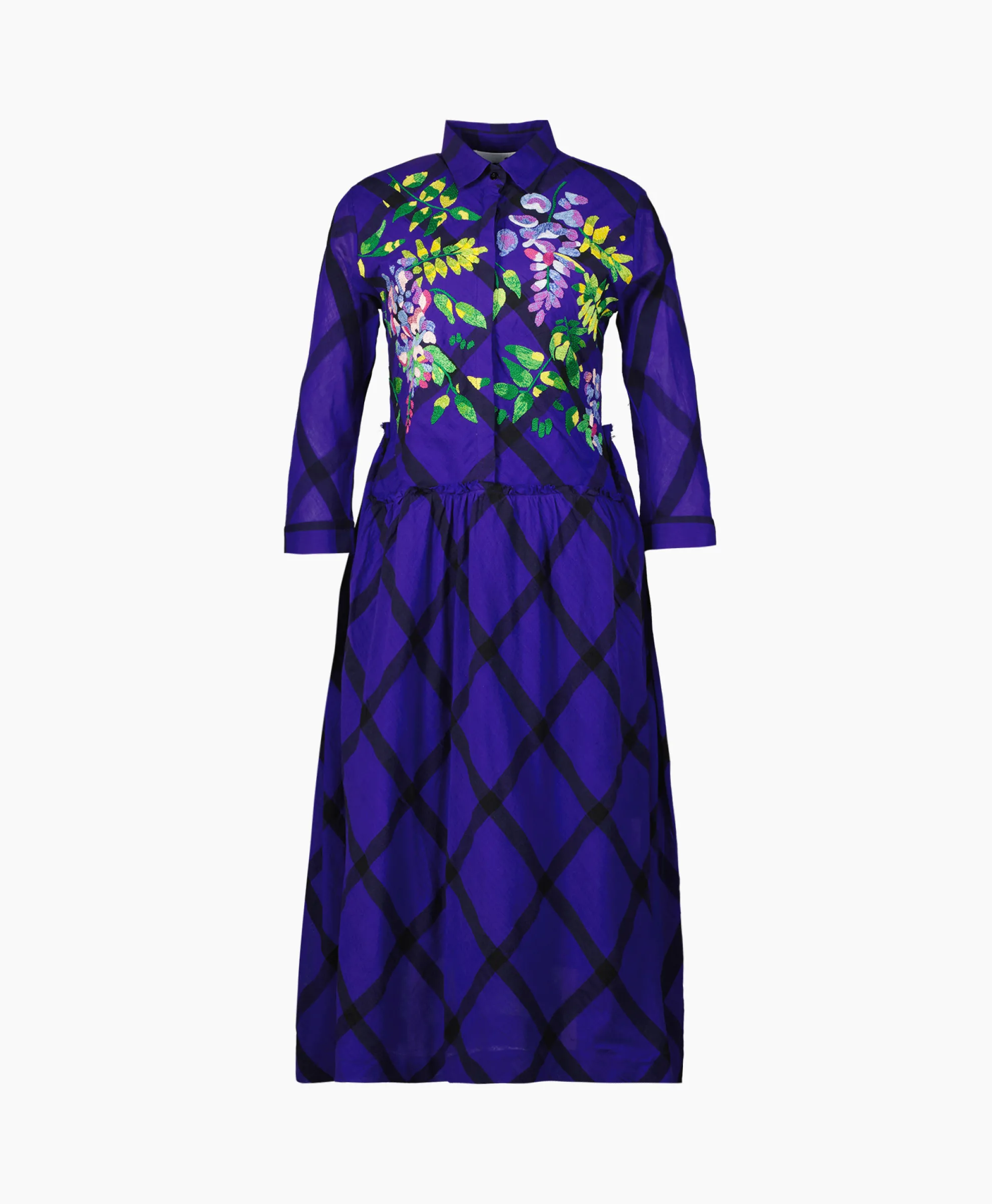 Mii Collection Mii Collection Maxi Jurk 32/Dress Santi Blauw