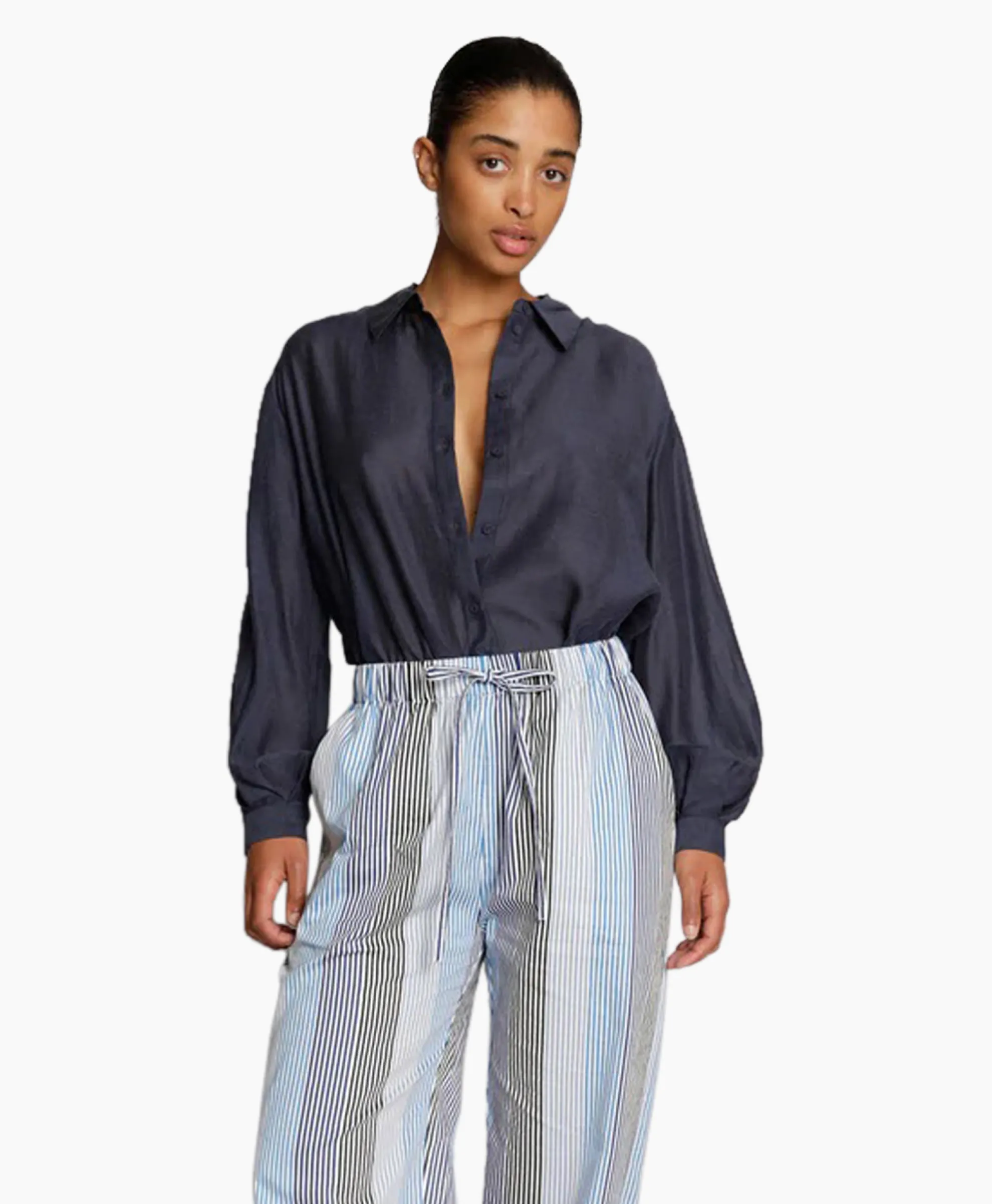 Munthe Blouse Mavender Donker Blauw