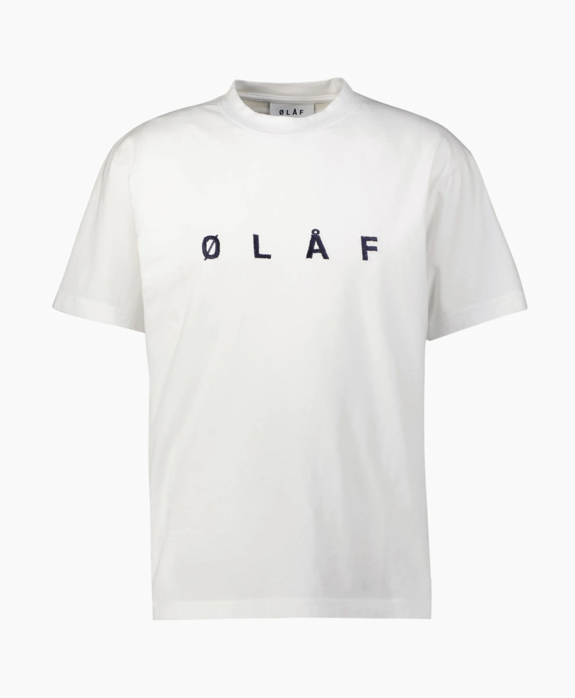 Olaf Hussein T-Shirt Korte Mouw Embroidery Off White